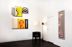 Lampada da terra Giacometti Contemporary in silicone nero di Bailey Fontaine