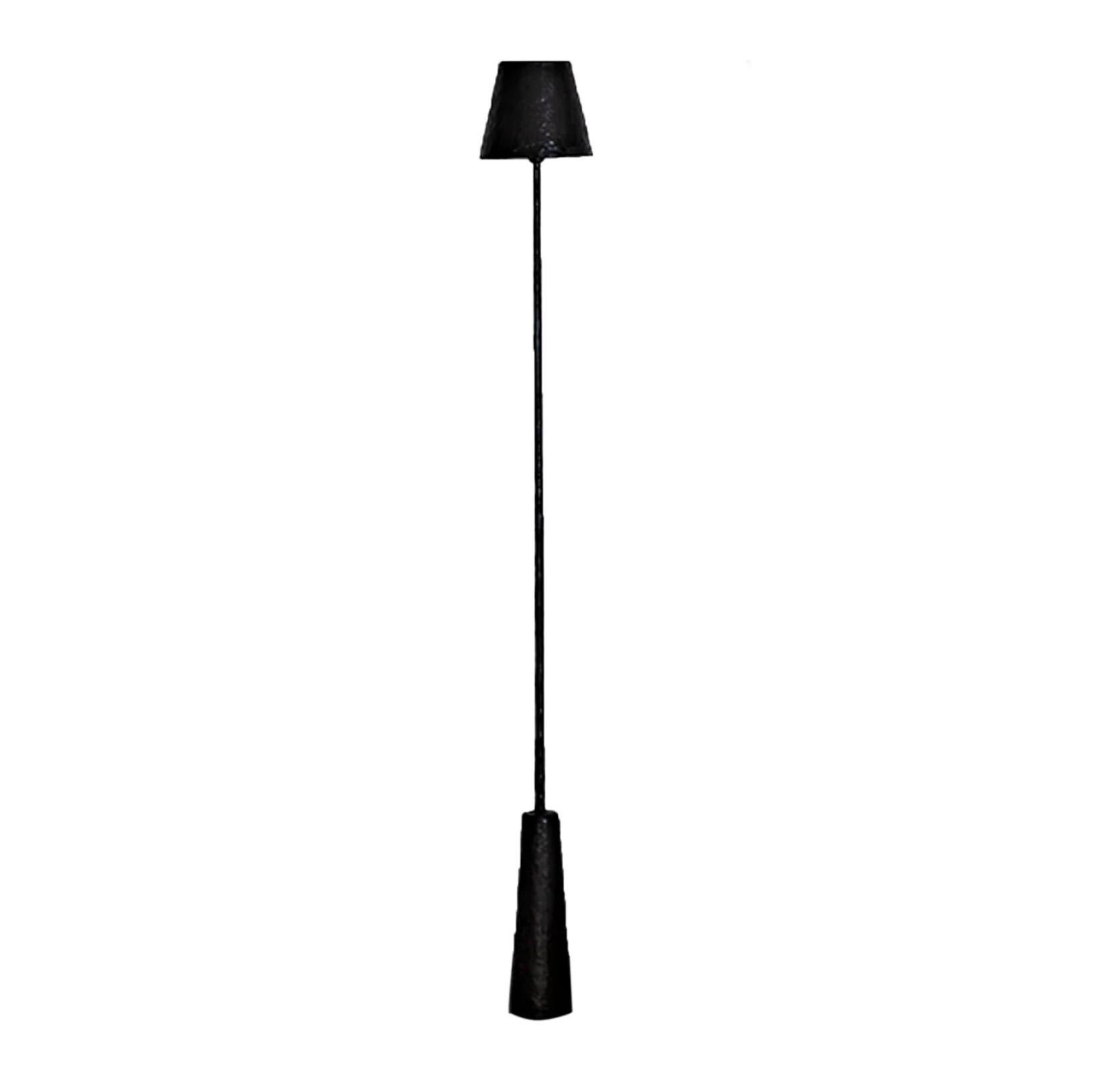 American Giacometti Floor Lamp in Black Silicone by Bailey Fontaine, REP by Tuleste Facto For Sale