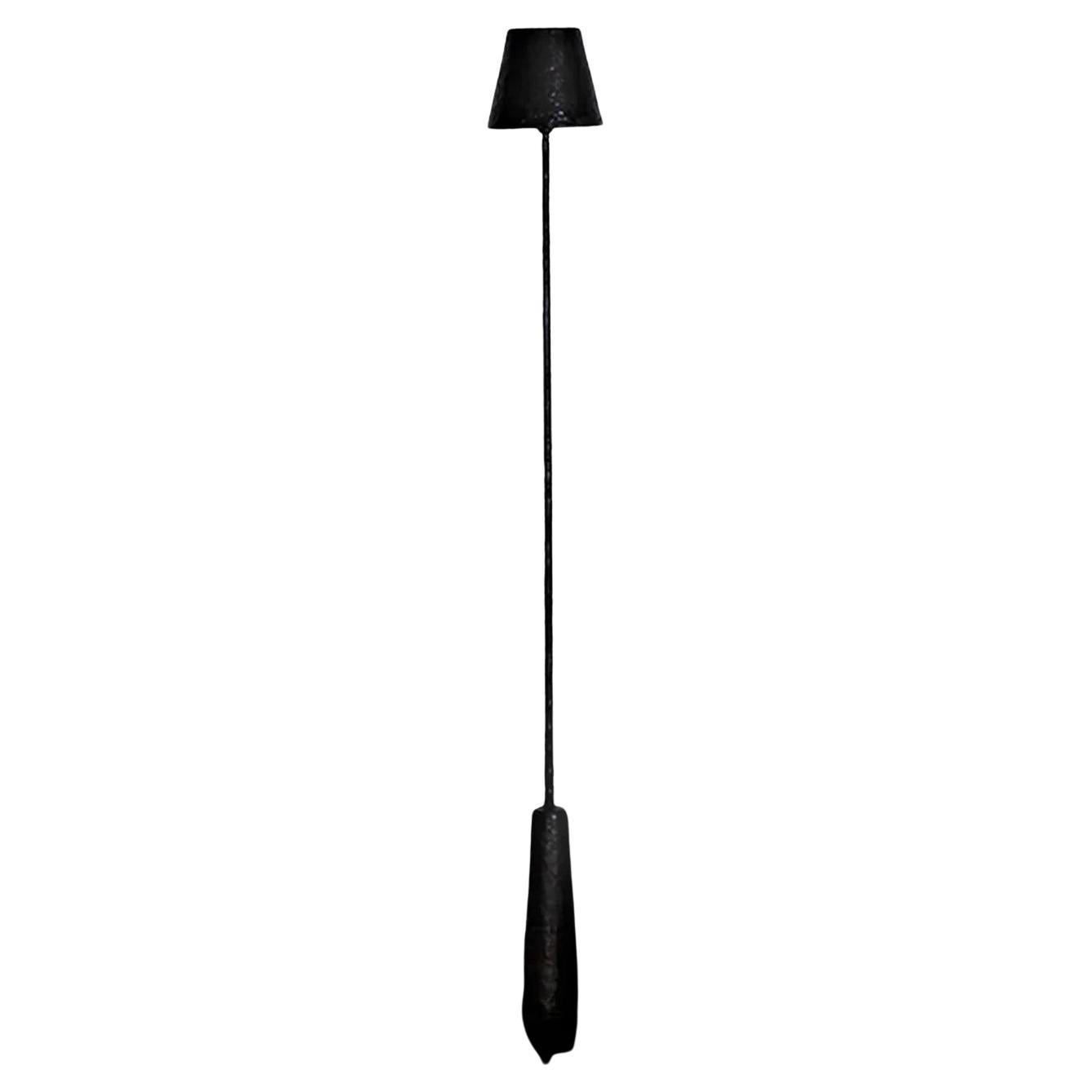 Giacometti Floor Lamp in Black Silicone by Bailey Fontaine, REP by Tuleste Facto For Sale