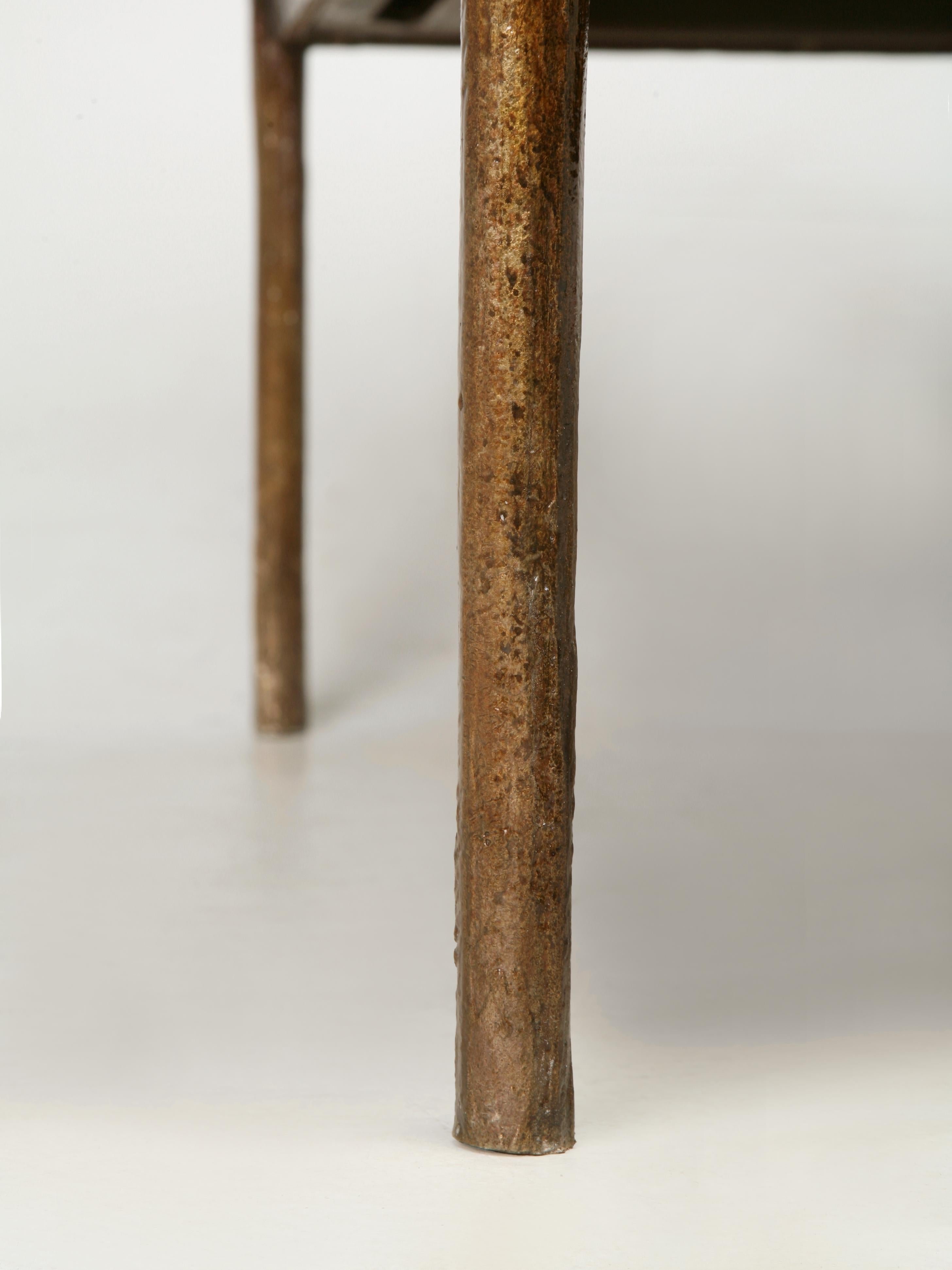 Travail du bronze inspiré de Giacometti, bureau, table à manger American Made to Order en vente 2