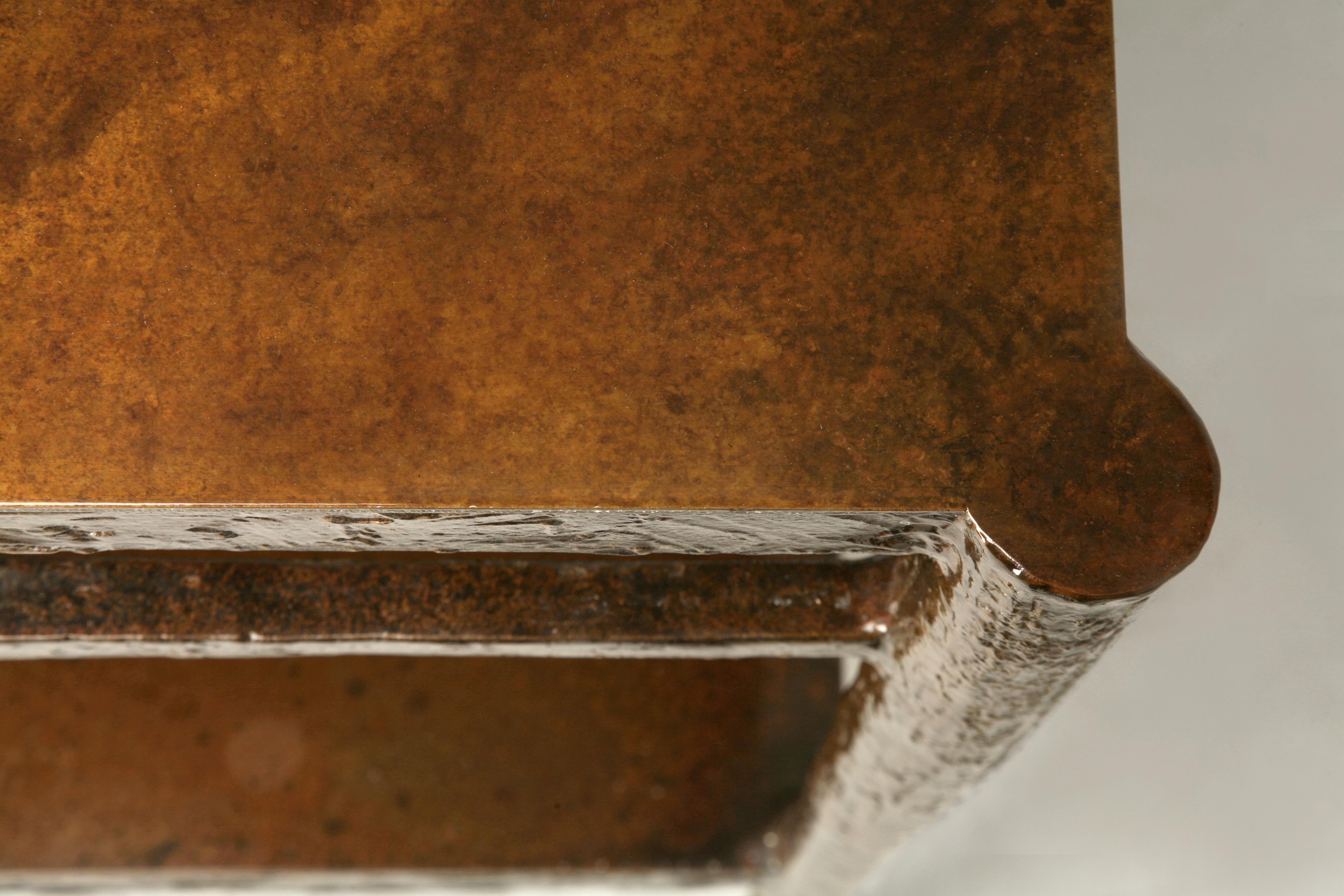 Mid-Century Modern Travail du bronze inspiré de Giacometti, bureau, table à manger American Made to Order en vente