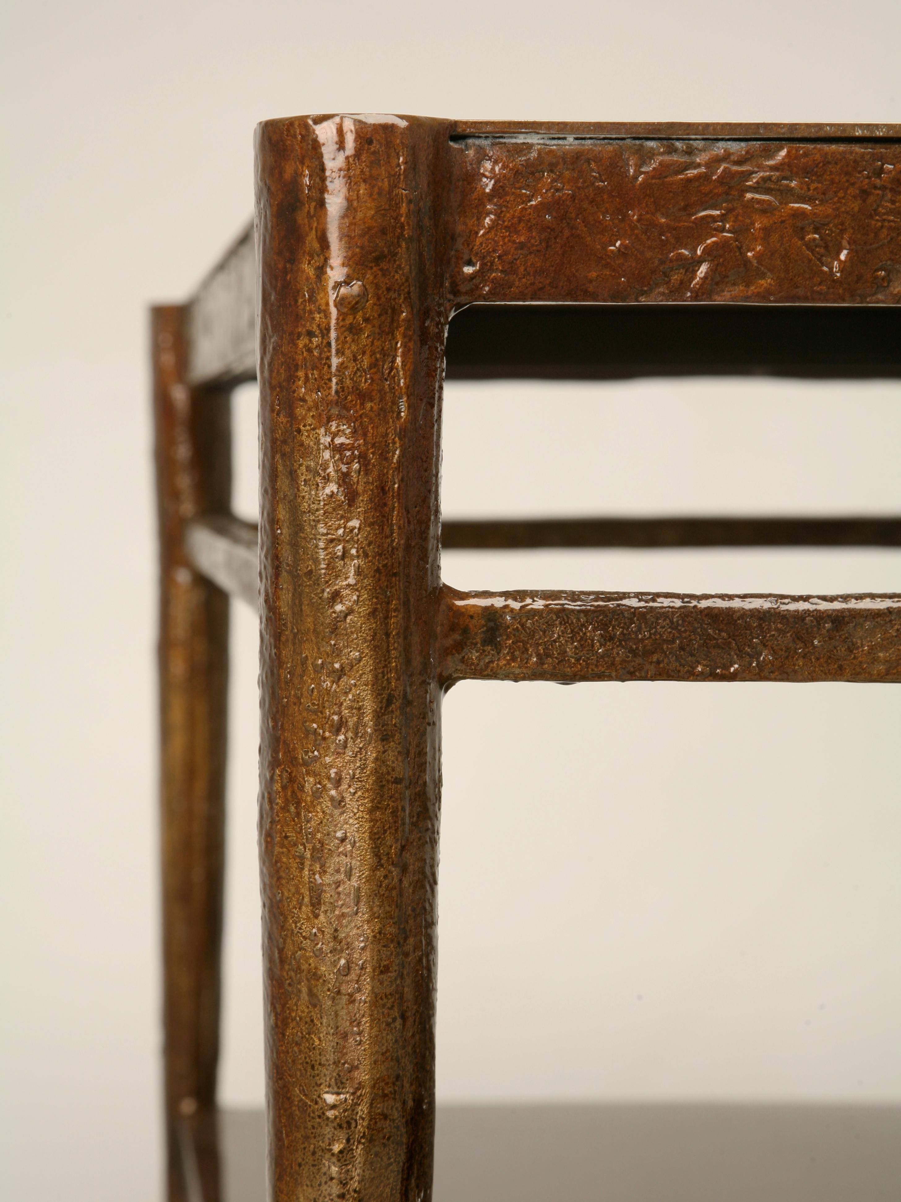 XXIe siècle et contemporain Travail du bronze inspiré de Giacometti, bureau, table à manger American Made to Order en vente