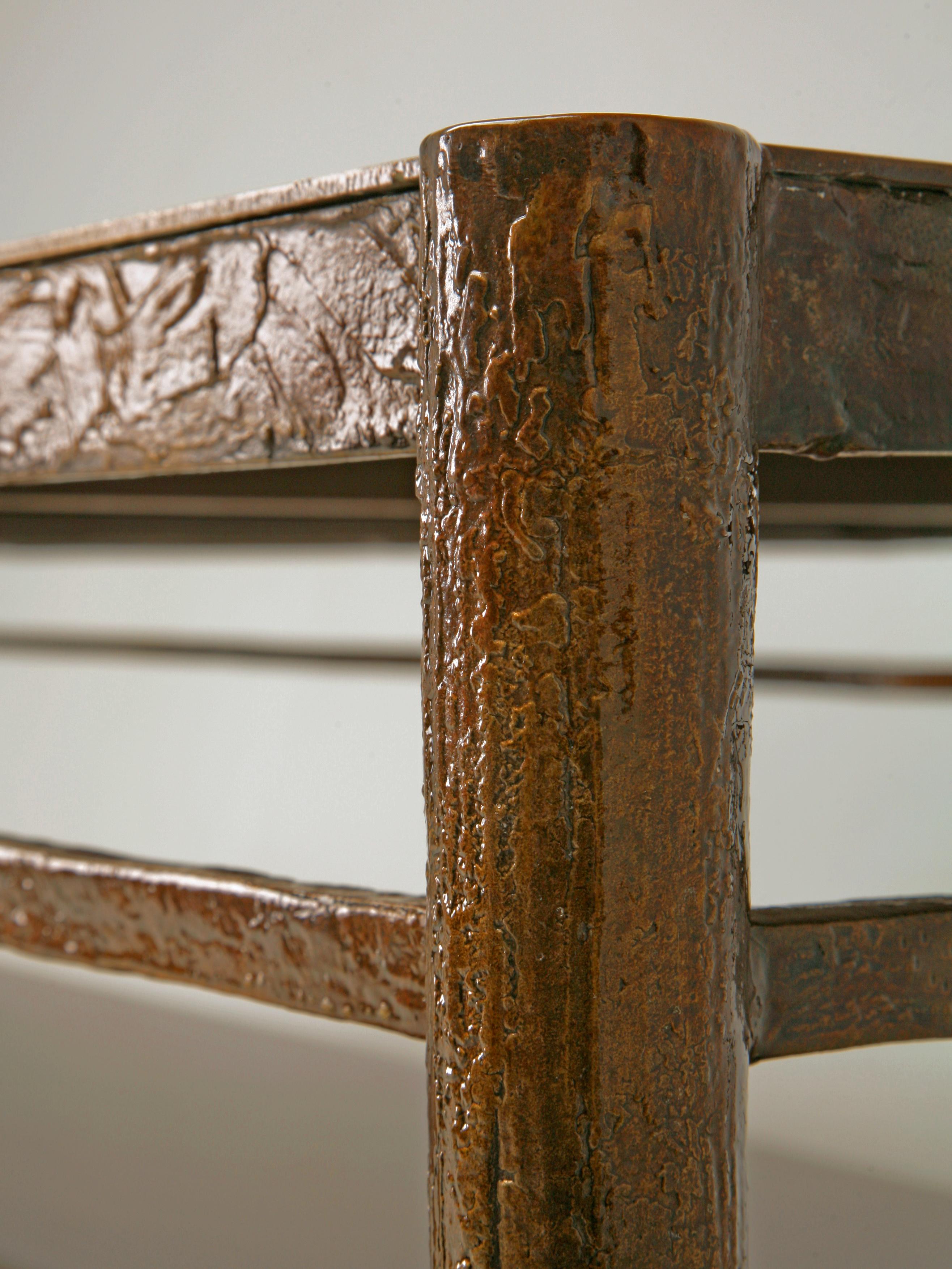 Bronze Travail du bronze inspiré de Giacometti, bureau, table à manger American Made to Order en vente