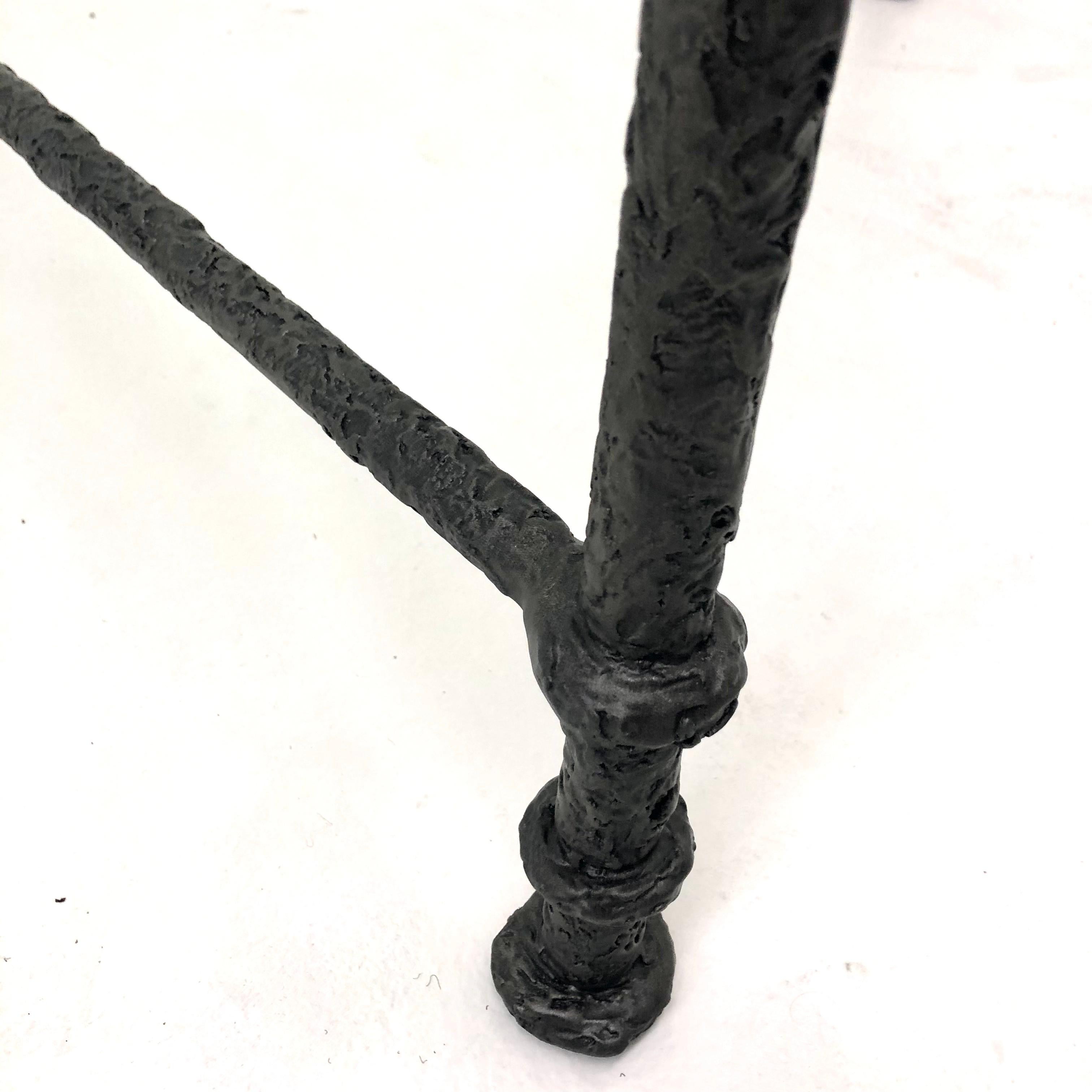 Hand-Crafted Giacometti inspired Cocktail Table For Sale
