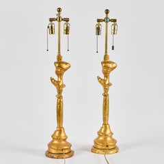 Giacometti Inspired Pair of Tete-a-Tete Lamps by Sirmons
