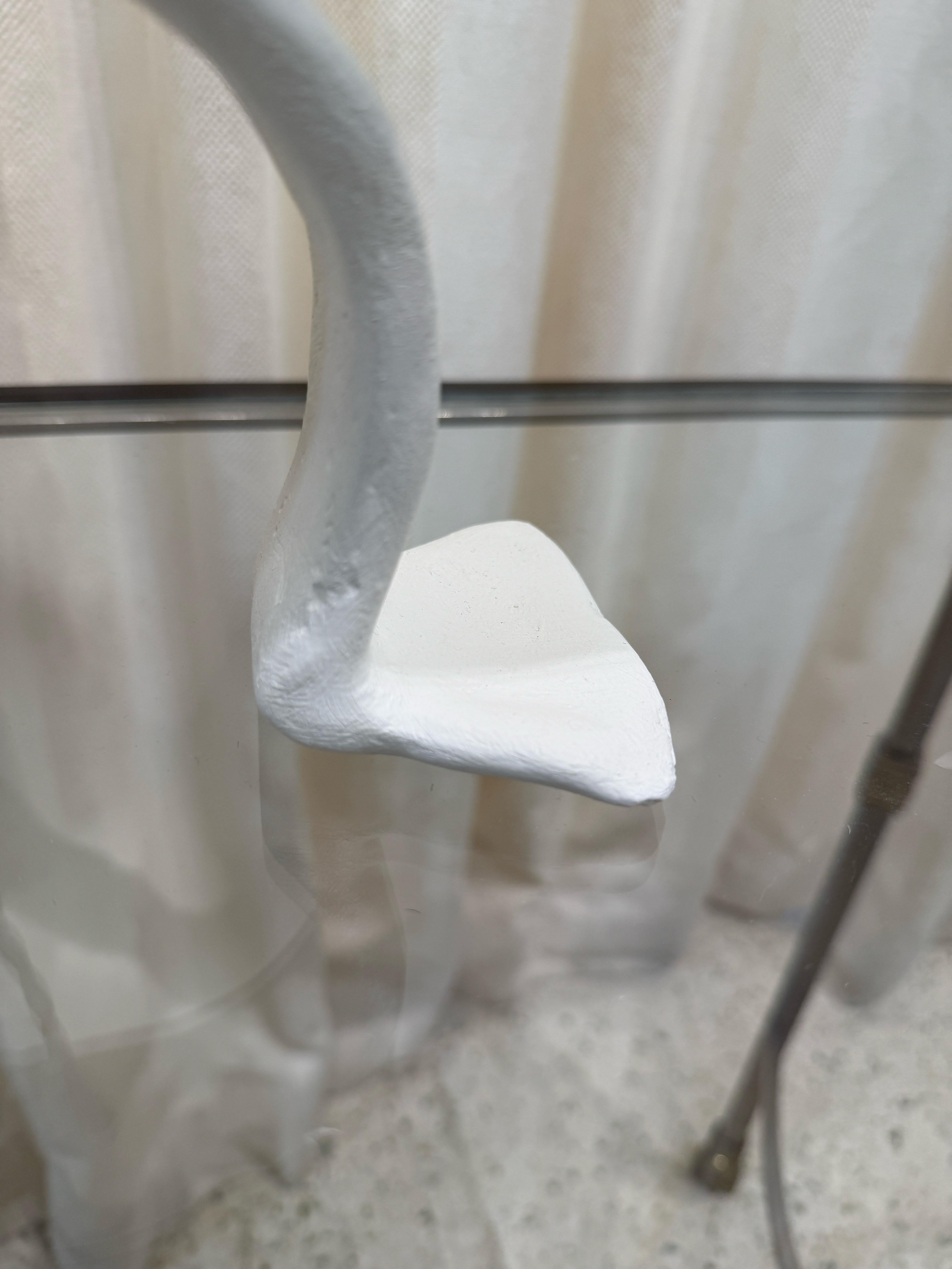 Giacometti Inspired Plaster over Metal Tribal Table Lamp For Sale 5