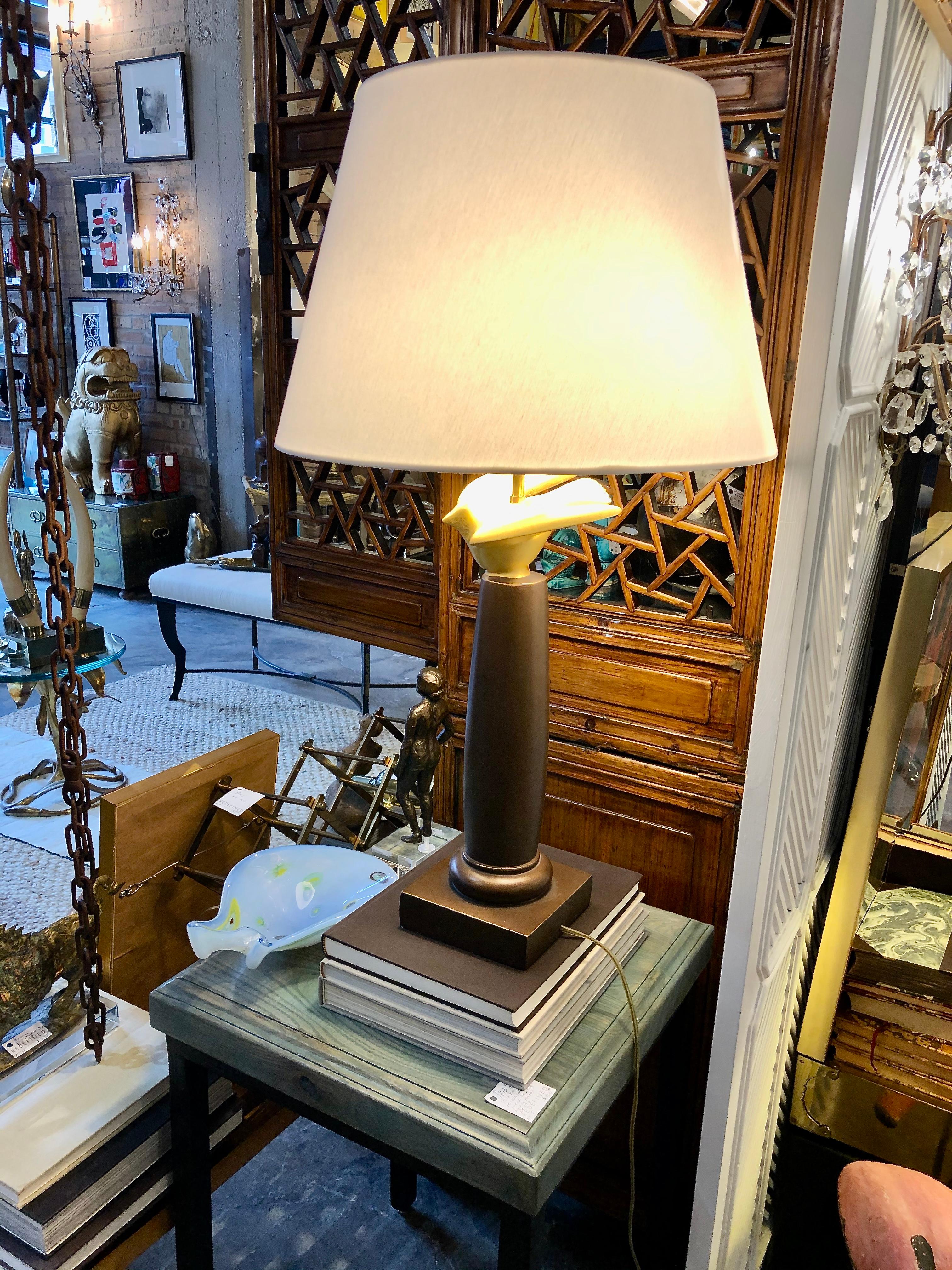 Giacometti Inspired Sirmos Dove Table Lamp For Sale 2