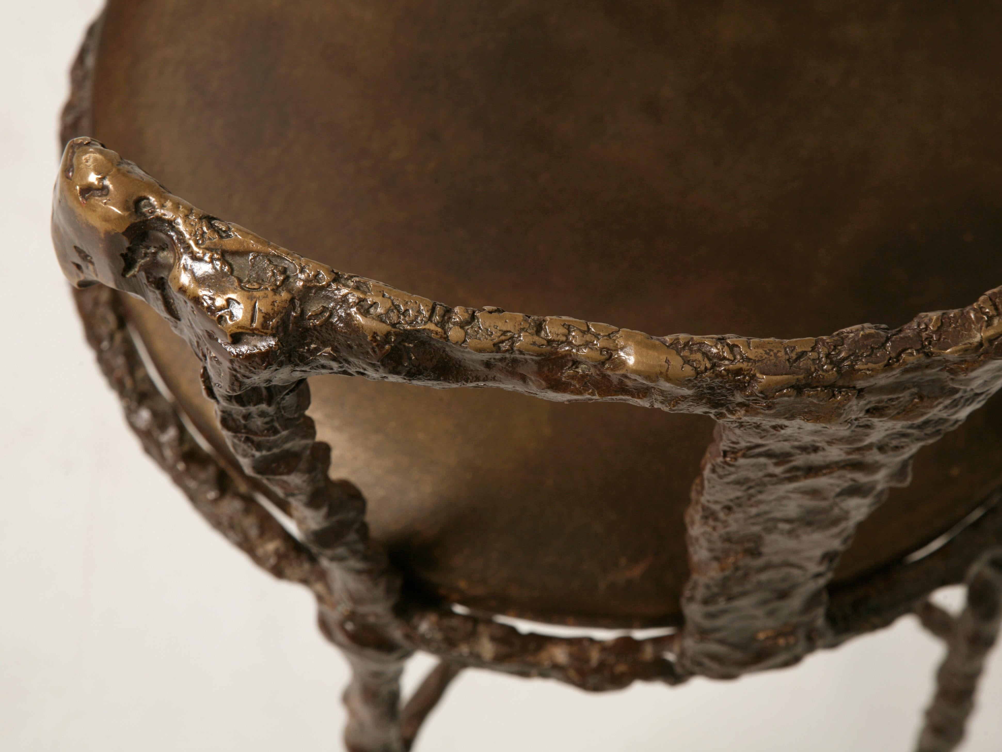 Bronze Table de coiffeuse d'inspiration Giacometti fabriquée en Amérique Chaise en option en vente