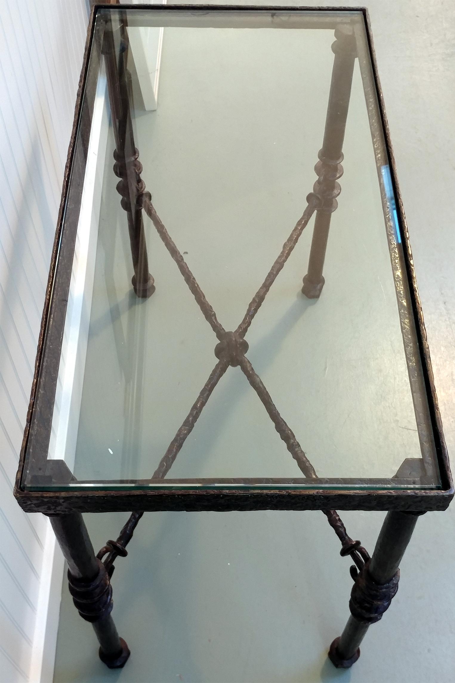 Modern Giacometti La Table Grecque; Bronze Table, Offered by La Porte For Sale