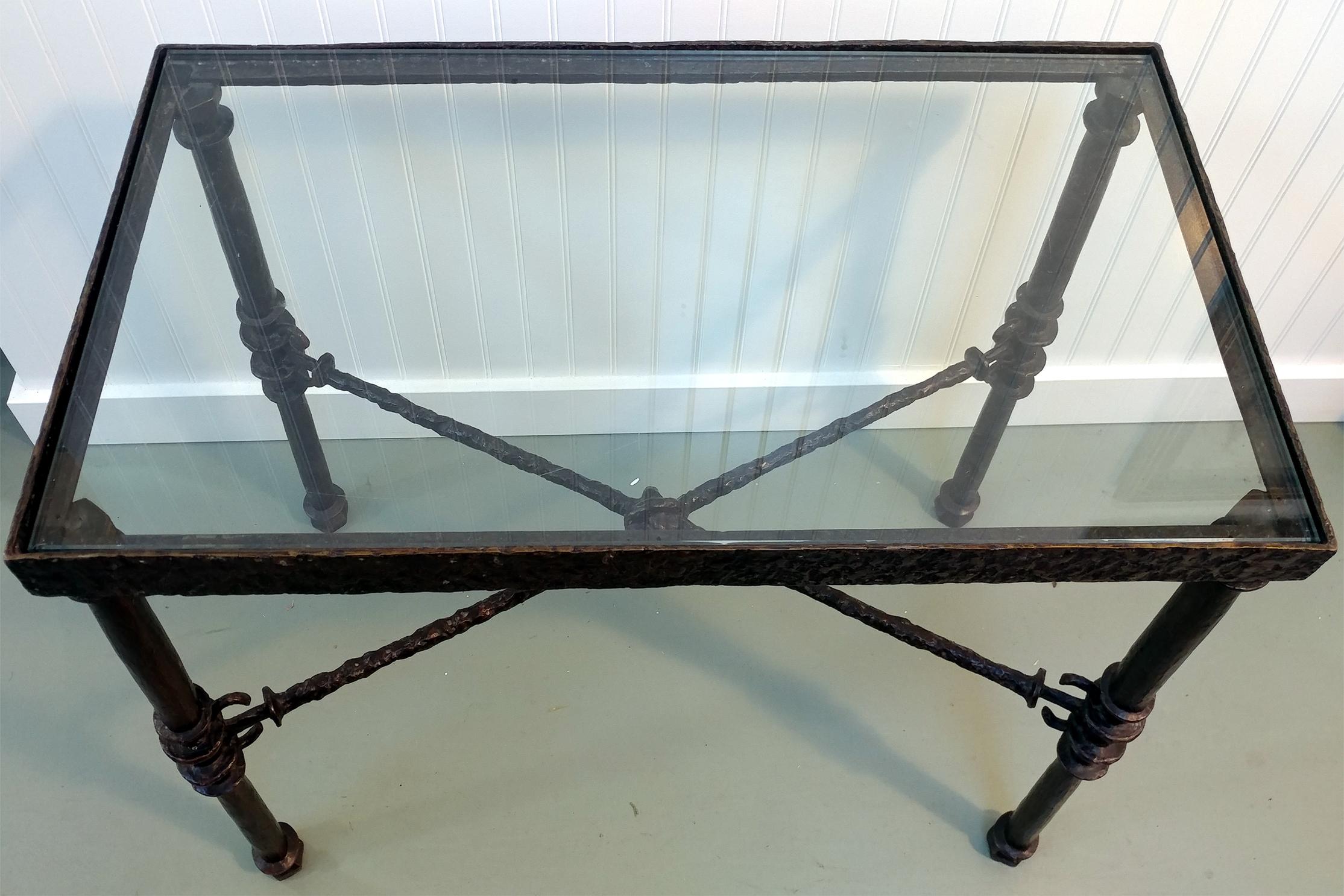 Giacometti La Table Grecque; Bronze Table, Offered by La Porte In Good Condition For Sale In Southampton, NY