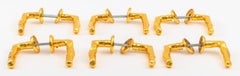 Giacometti Manner Gold-Tone Metal Door Handles, 5