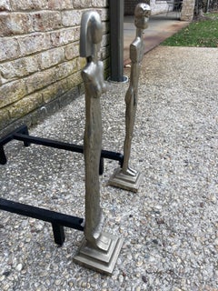 Giacometti Style Andirons