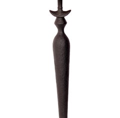 Giacometti Style Black Faux Plaster Floor Lamps Firenze by Baker