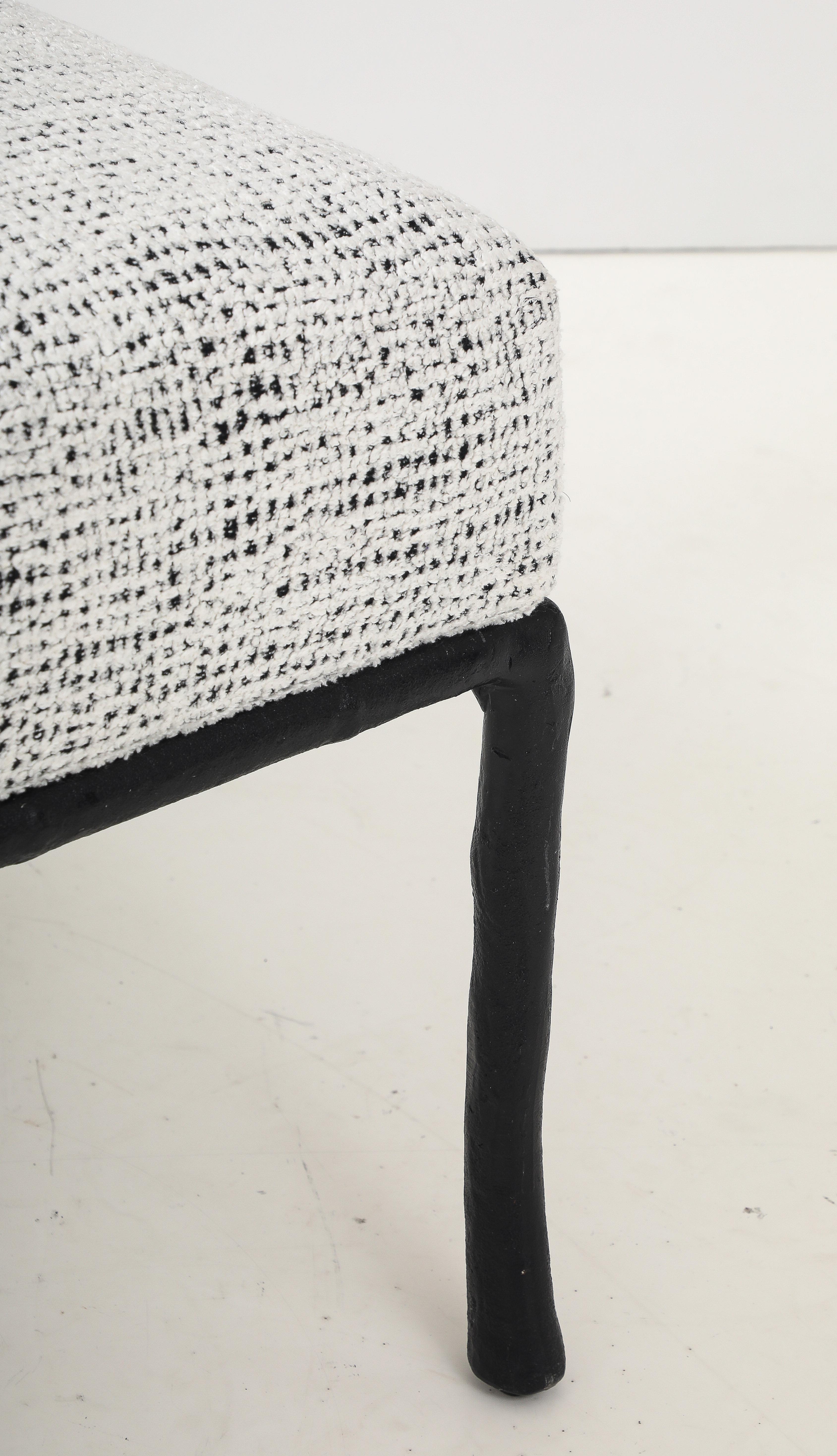 Giacometti Stil geschwärzte Bronze Zweig gerahmt Stühle im Angebot 3