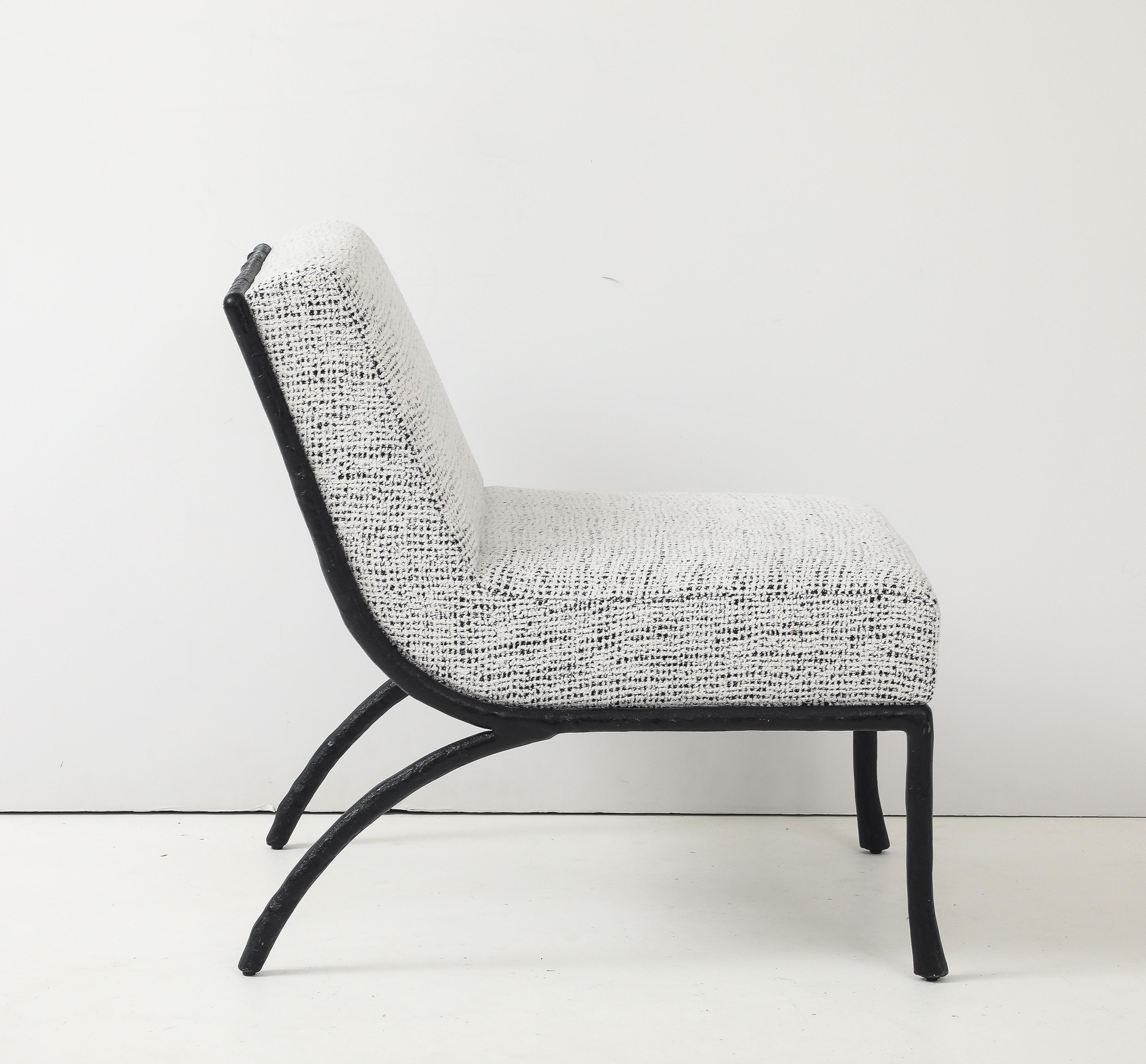 Giacometti Stil geschwärzte Bronze Zweig gerahmt Stühle (20. Jahrhundert) im Angebot