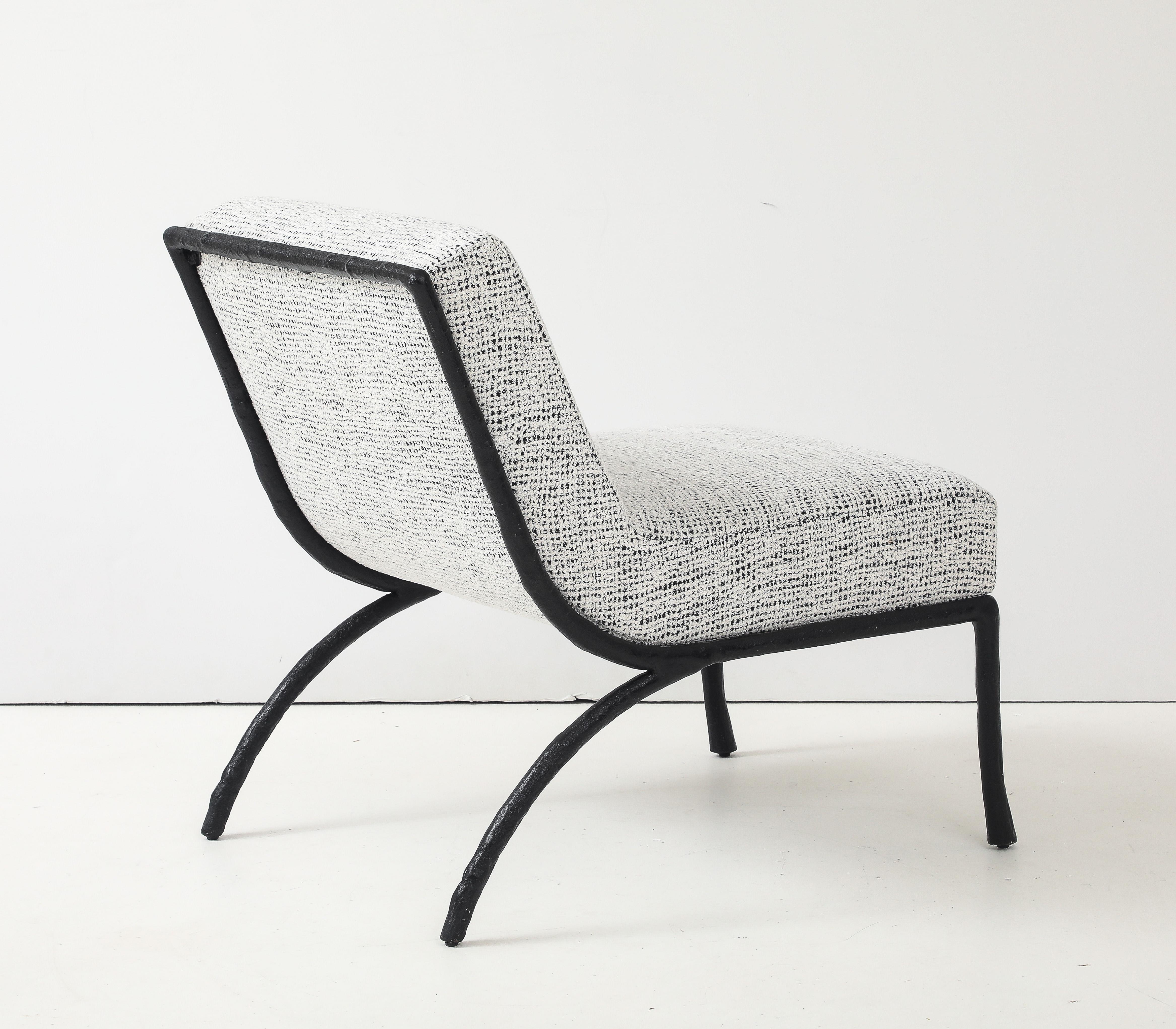 Giacometti Stil geschwärzte Bronze Zweig gerahmt Stühle im Angebot 1