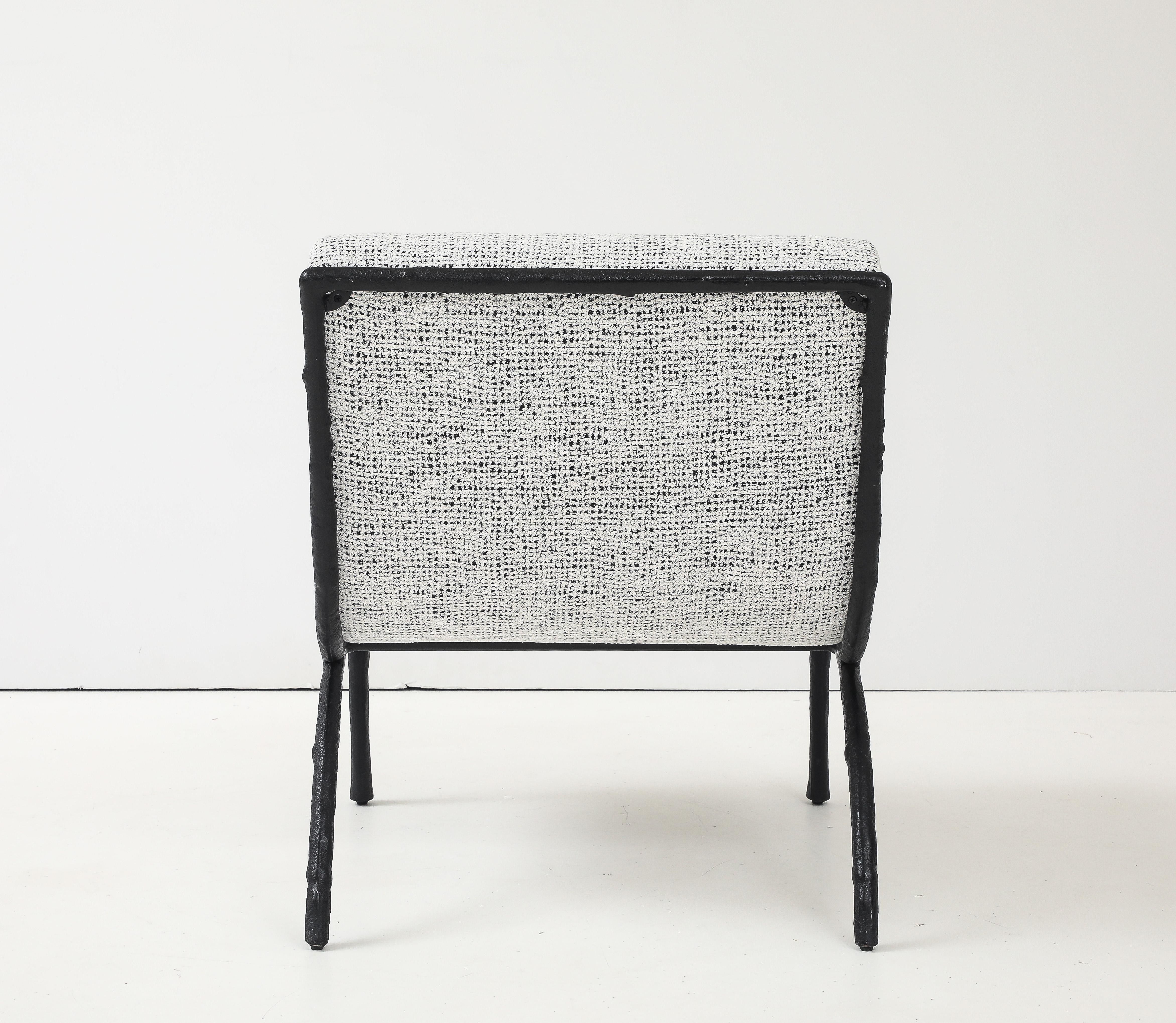 Giacometti Stil geschwärzte Bronze Zweig gerahmt Stühle im Angebot 2