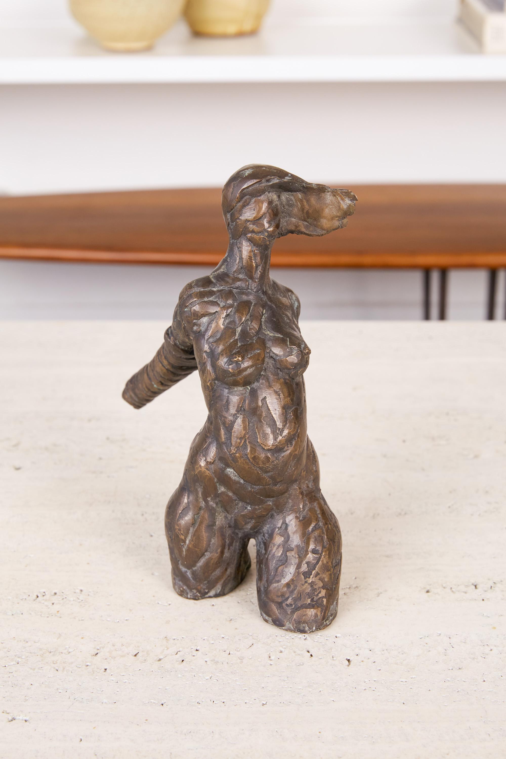 Giacometti Style Bronze Figurative Sculpture 3