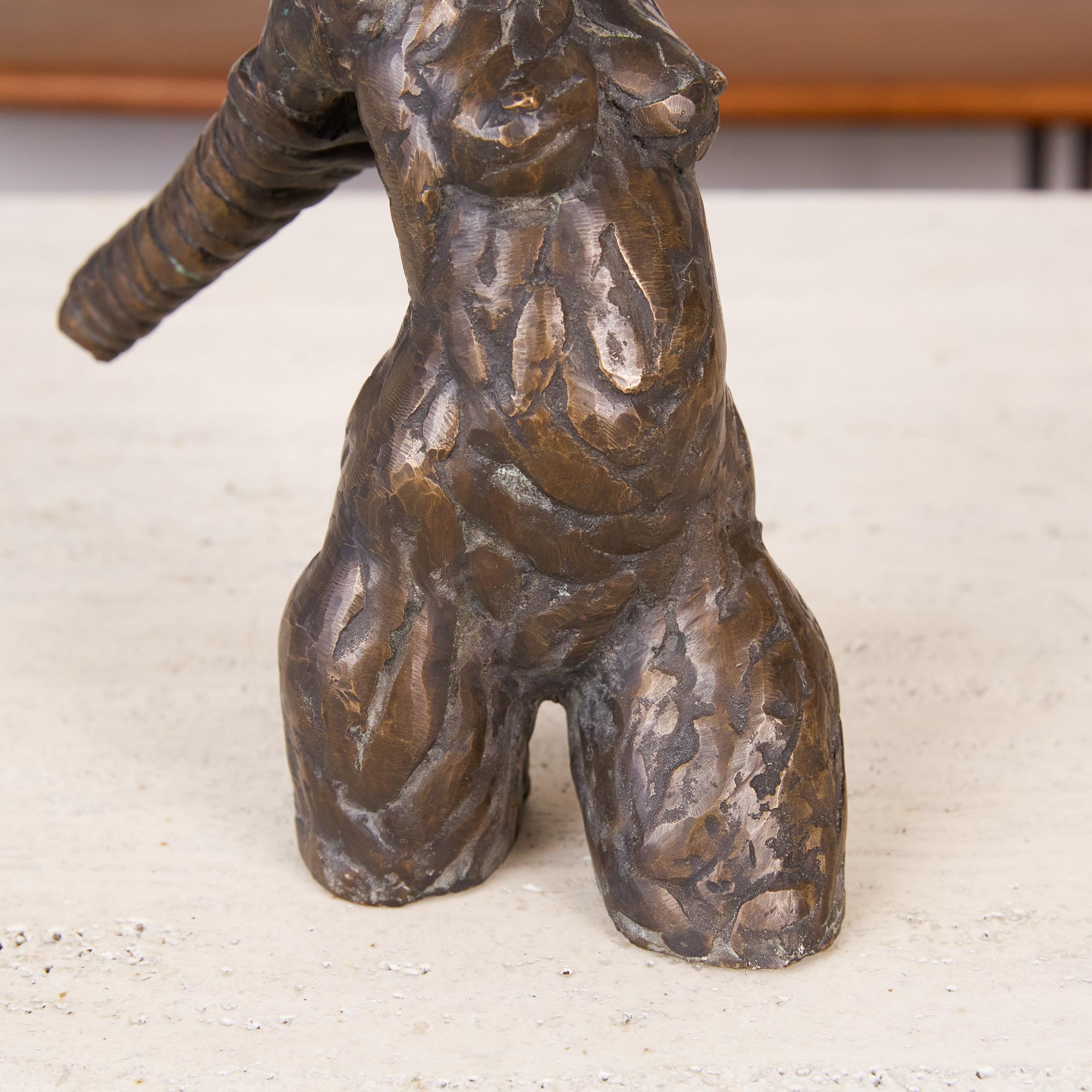 Giacometti Style Bronze Figurative Sculpture 6