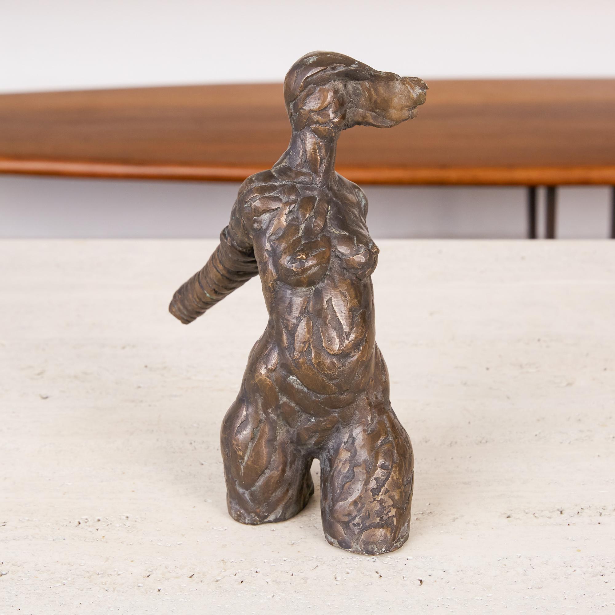 Giacometti Style Bronze Figurative Sculpture 2