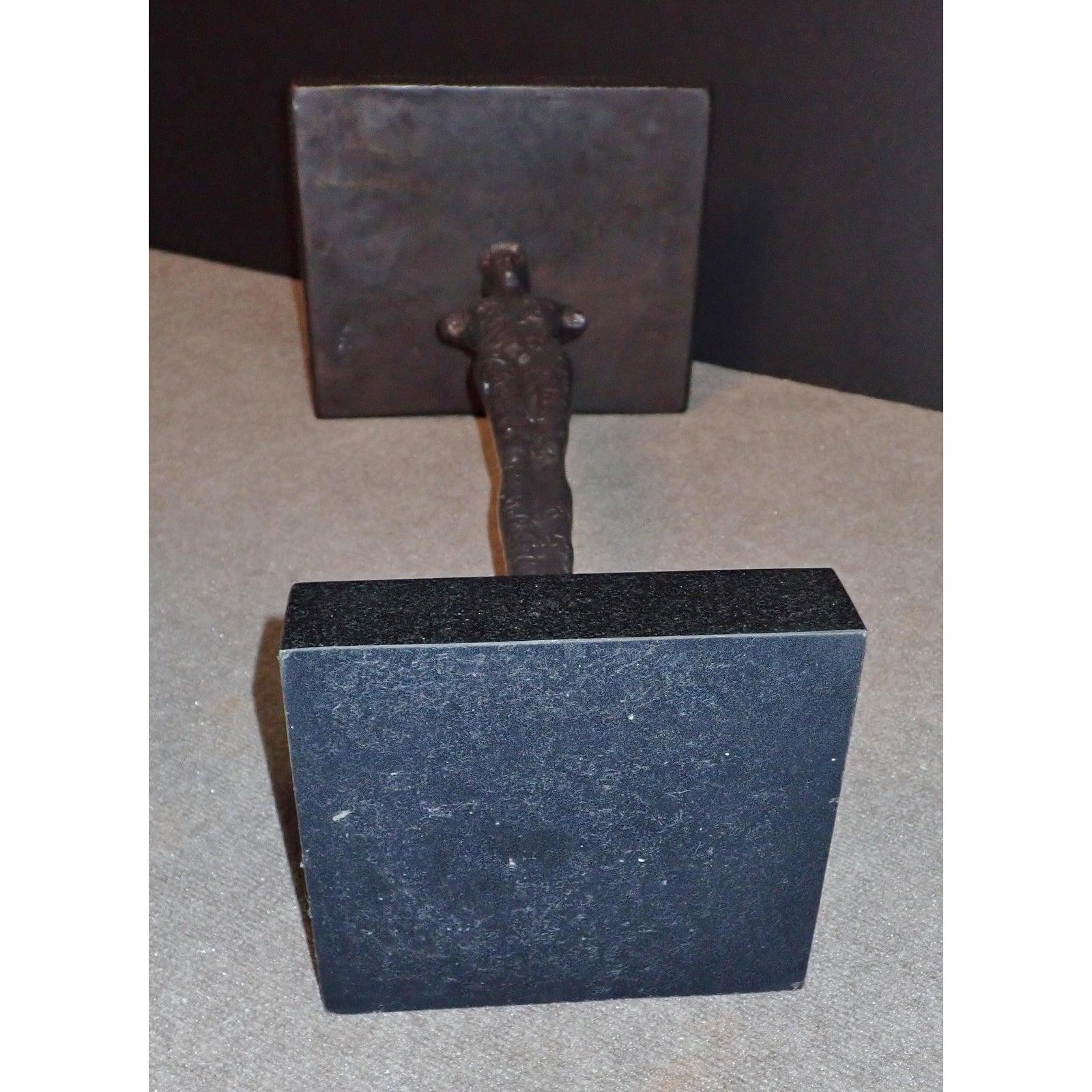 Giacometti Style Bronze Figurative Side Table 5