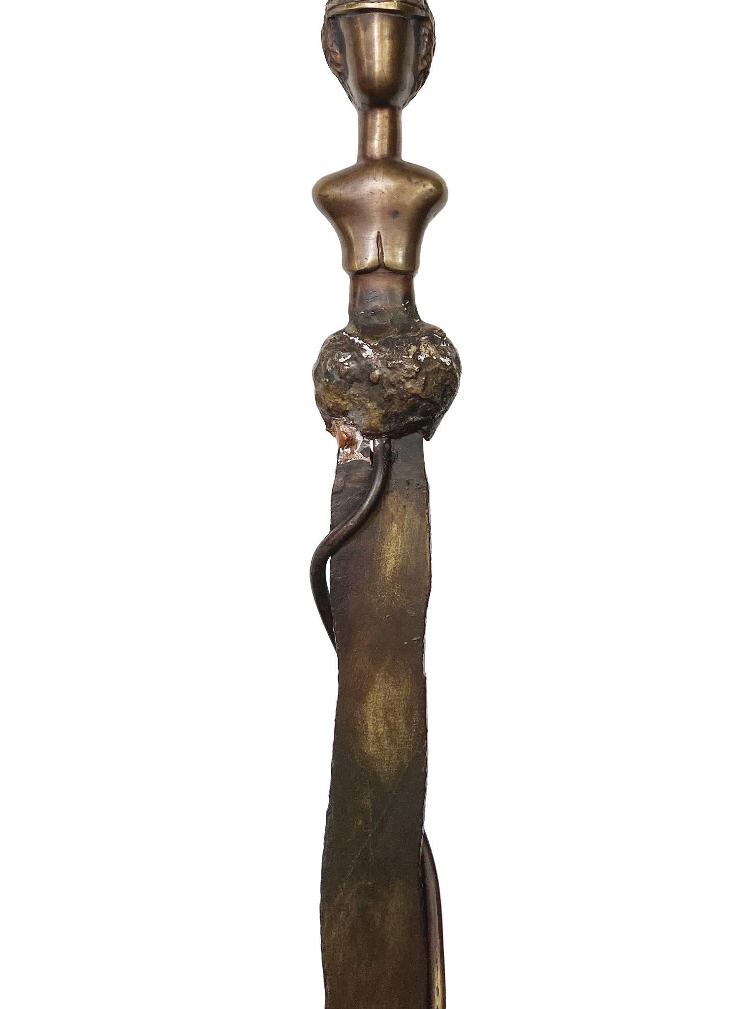 Giacometti-Style Bronze Floor Lamp 1
