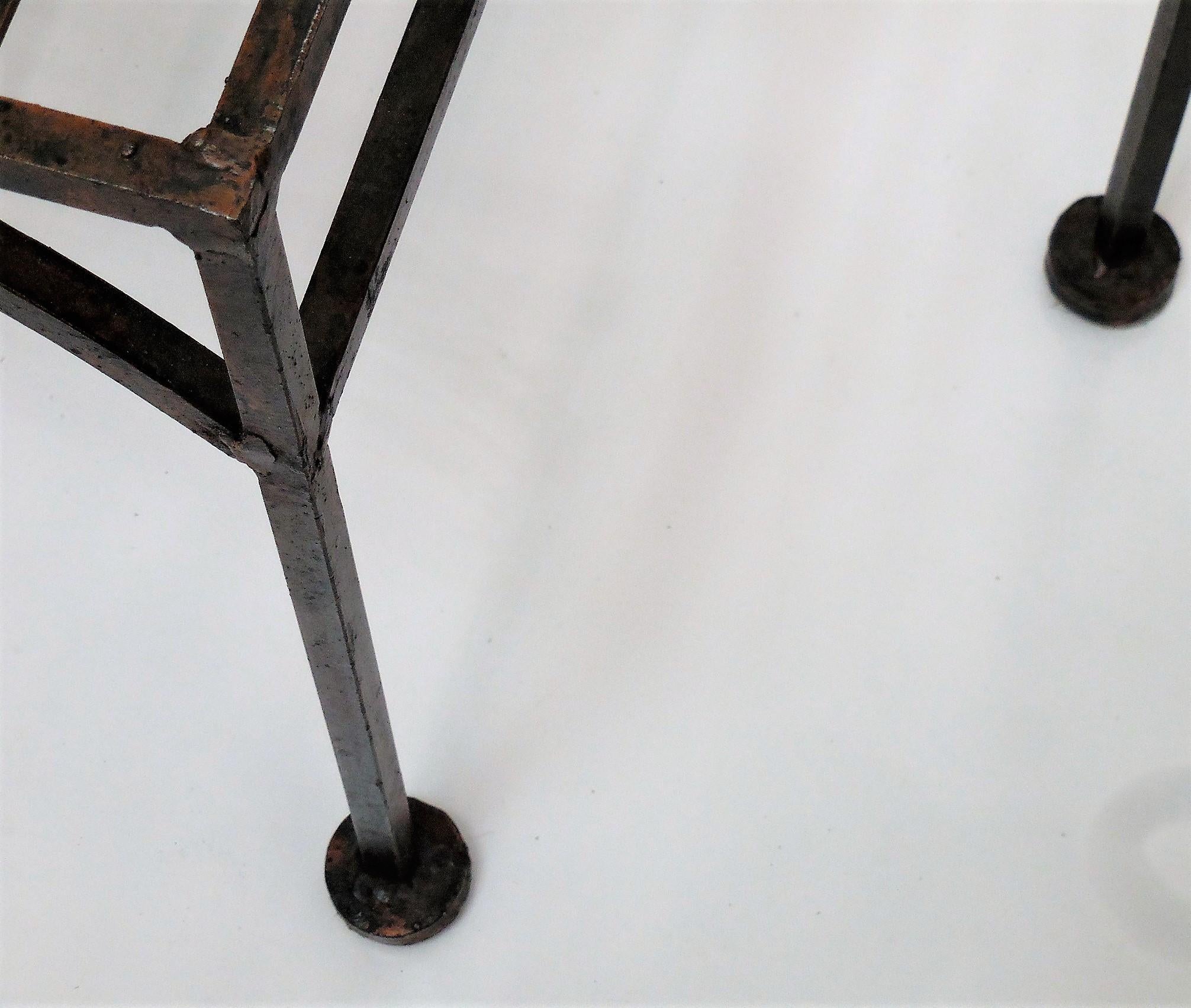 Giacometti Style Bronze Patina Occasional or Dining Chairs 1