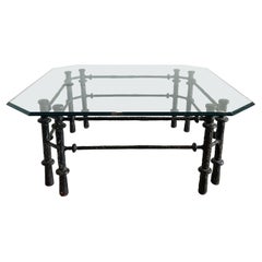 Giacometti Style Bronzed Aluminum Brutalist Cocktail Table