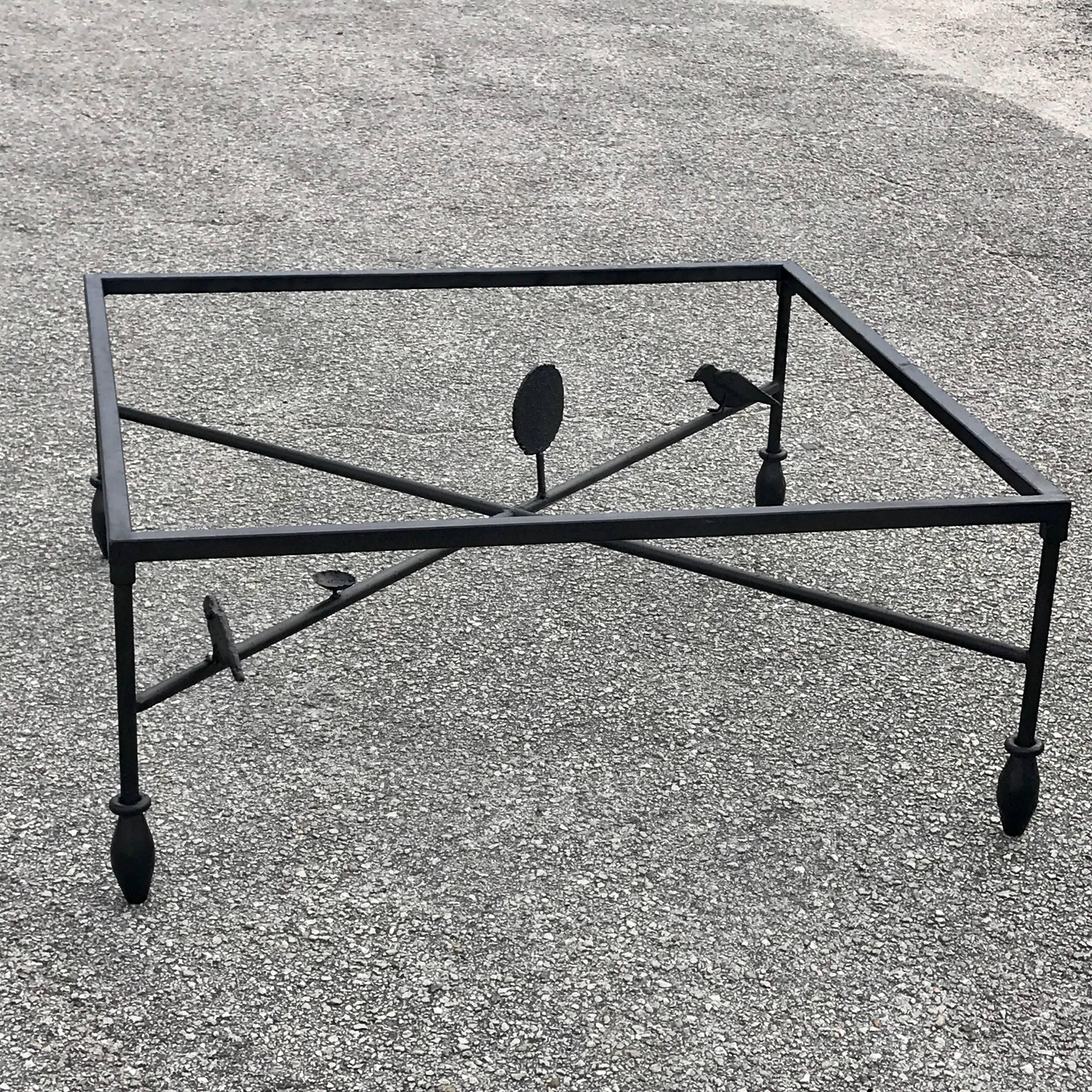 Giacometti Style Coffee Table Base In Excellent Condition In West Palm Beach, FL