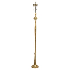 Giacometti Style Gilded Resin Floor Lamp
