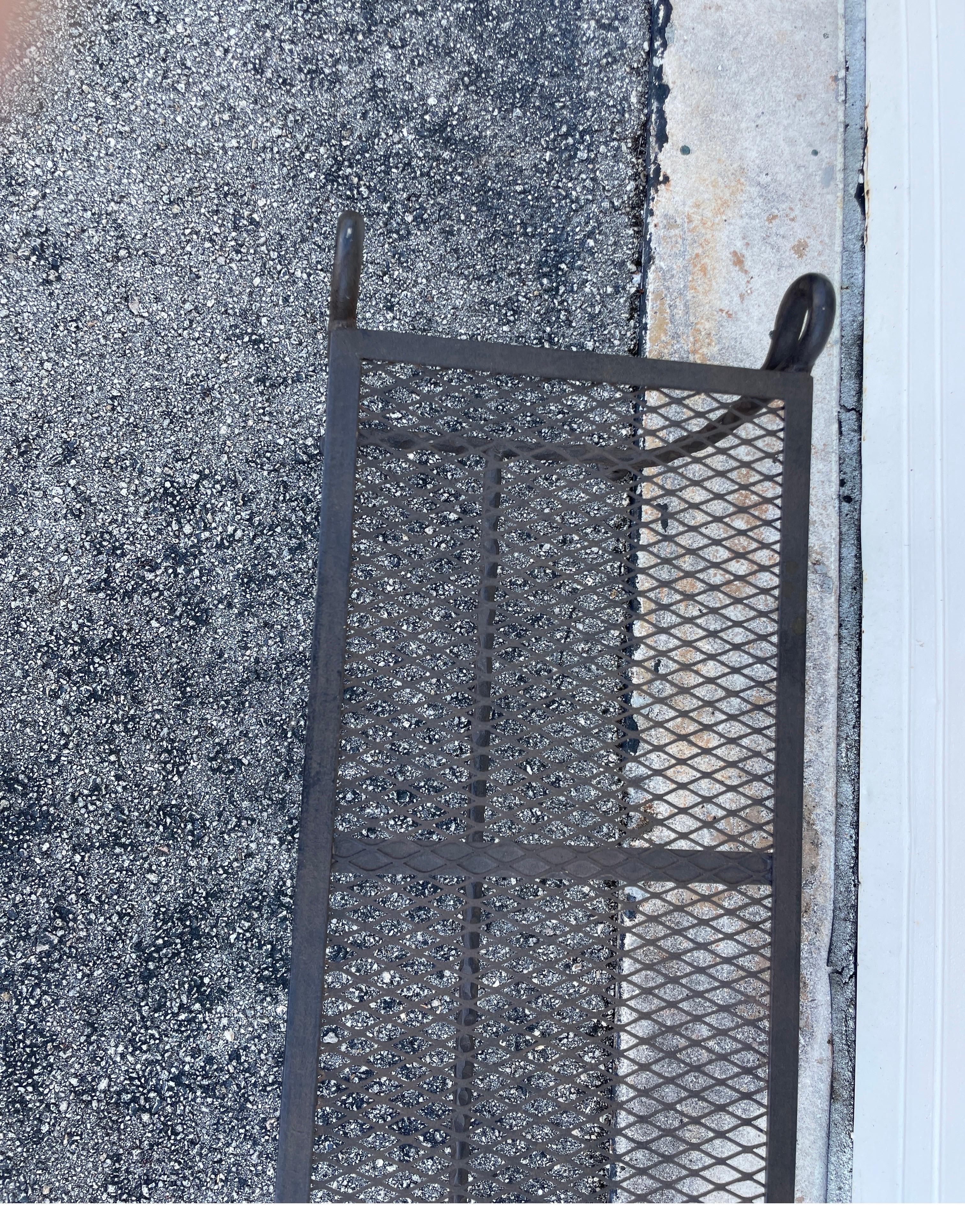 Italian Giacometti Style Iron Bench