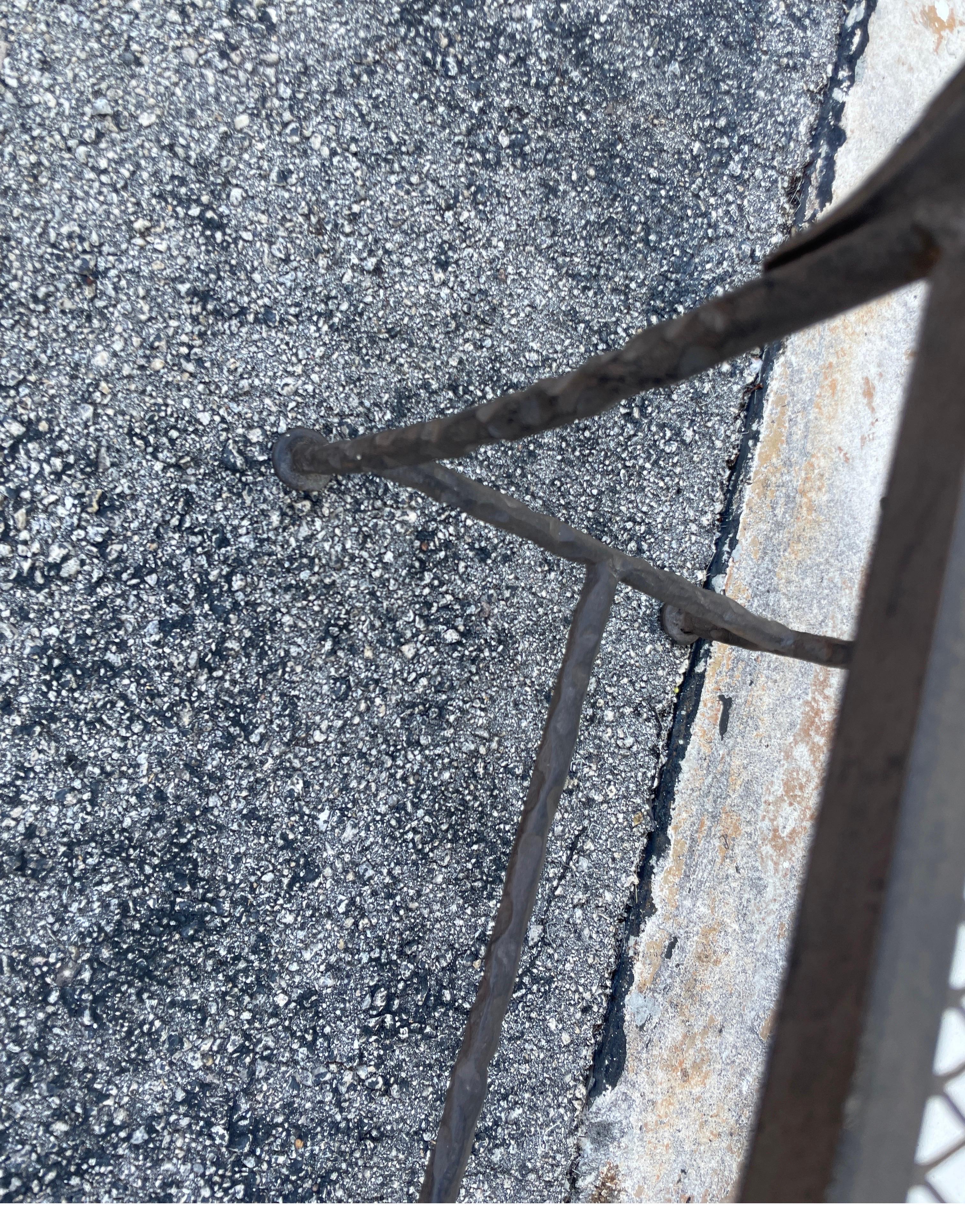 Giacometti Style Iron Bench In Good Condition In West Palm Beach, FL