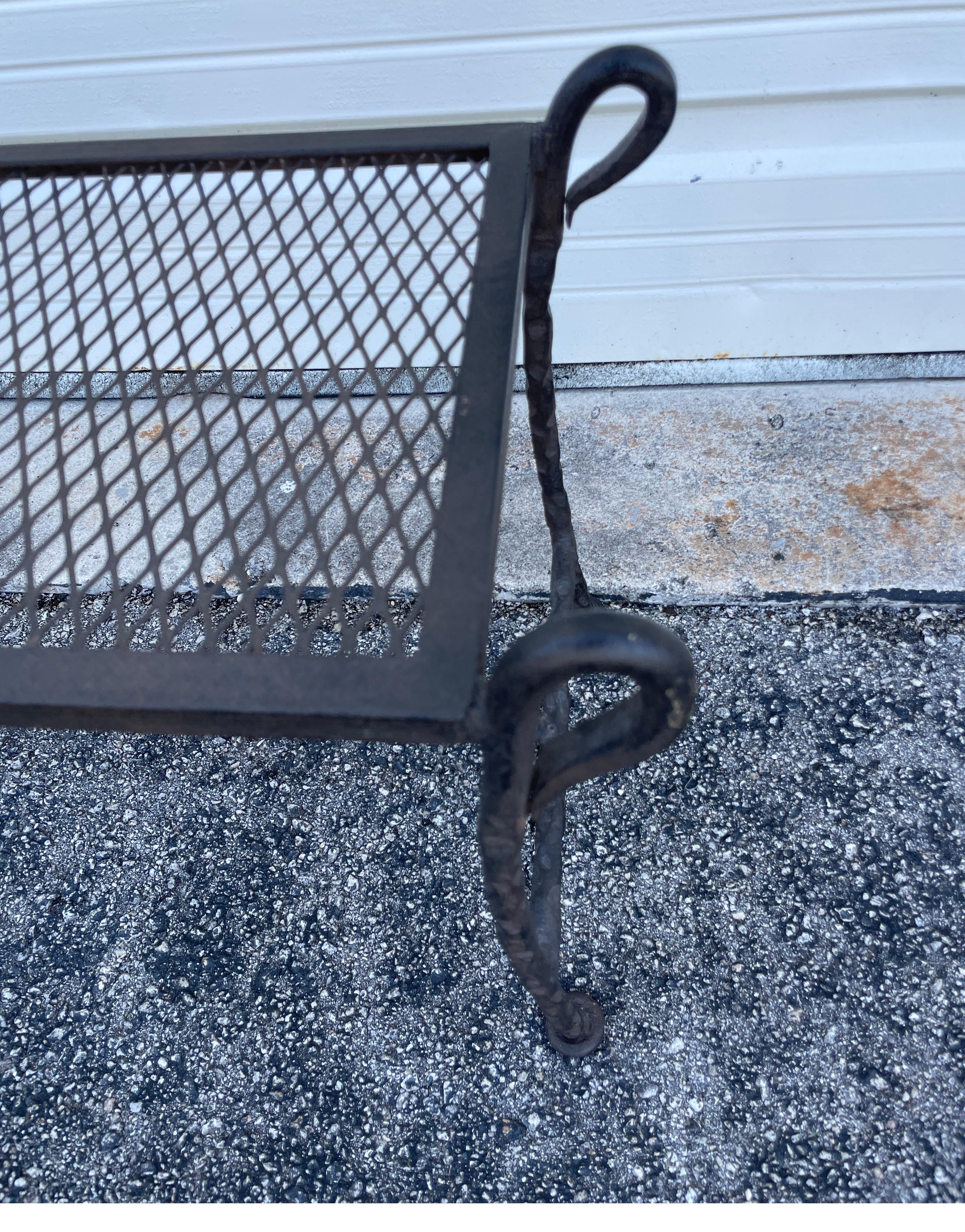 20th Century Giacometti Style Iron Bench
