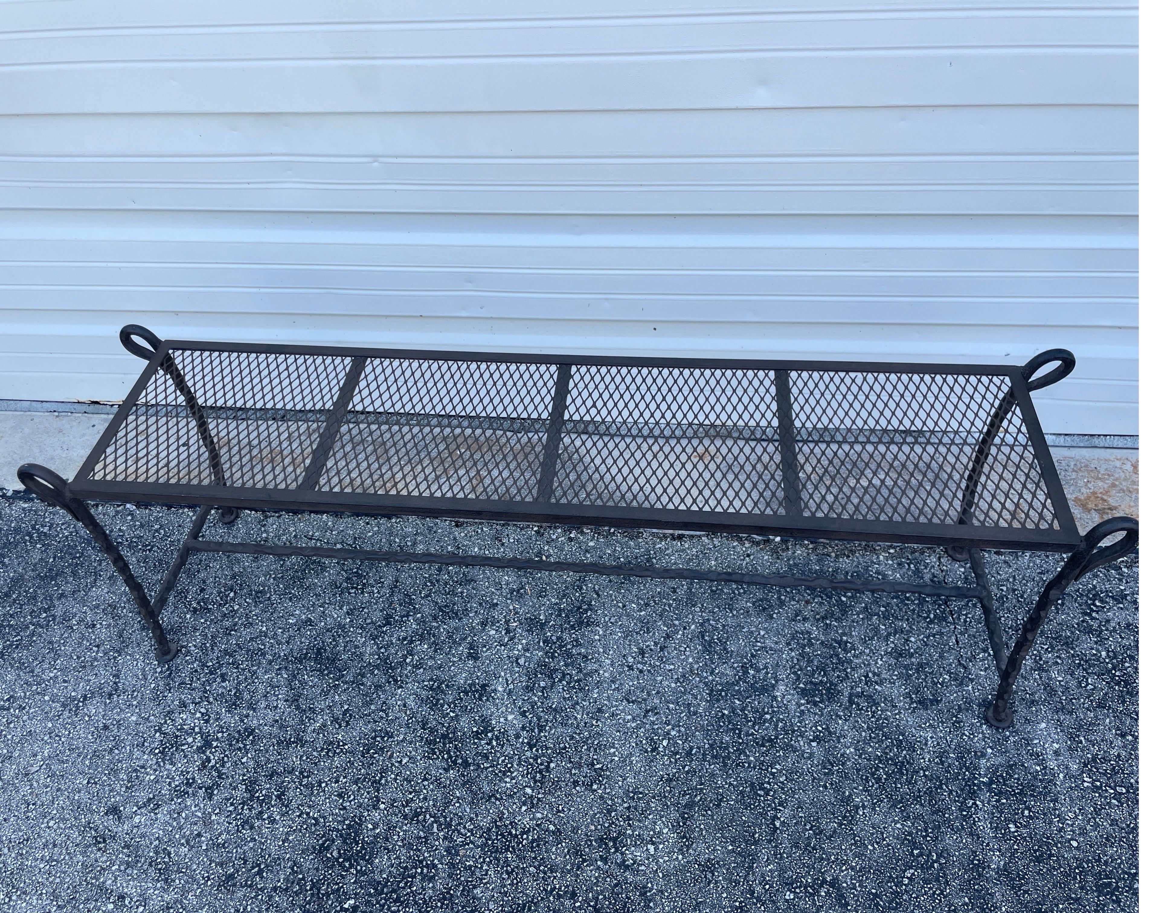 Giacometti Style Iron Bench 2