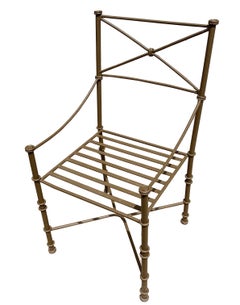 Set di 2 sedie in ferro in stile Giacometti