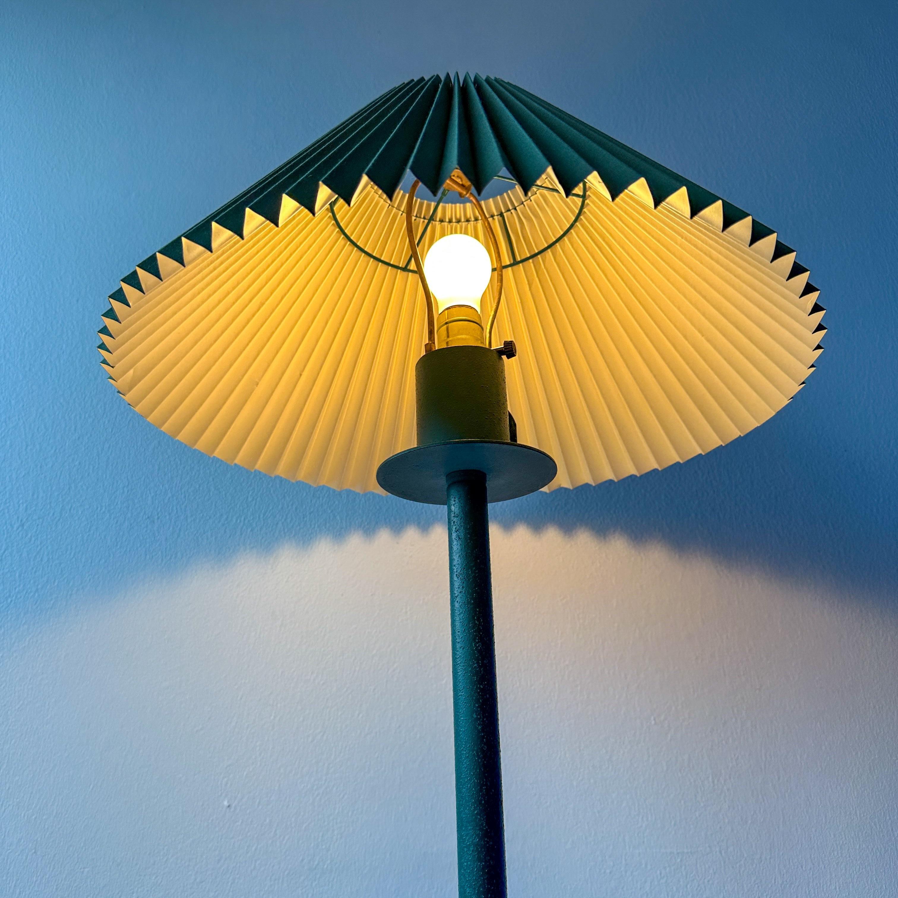 Giacometti Style Iron Floor Lamp With Pleated Shade 3