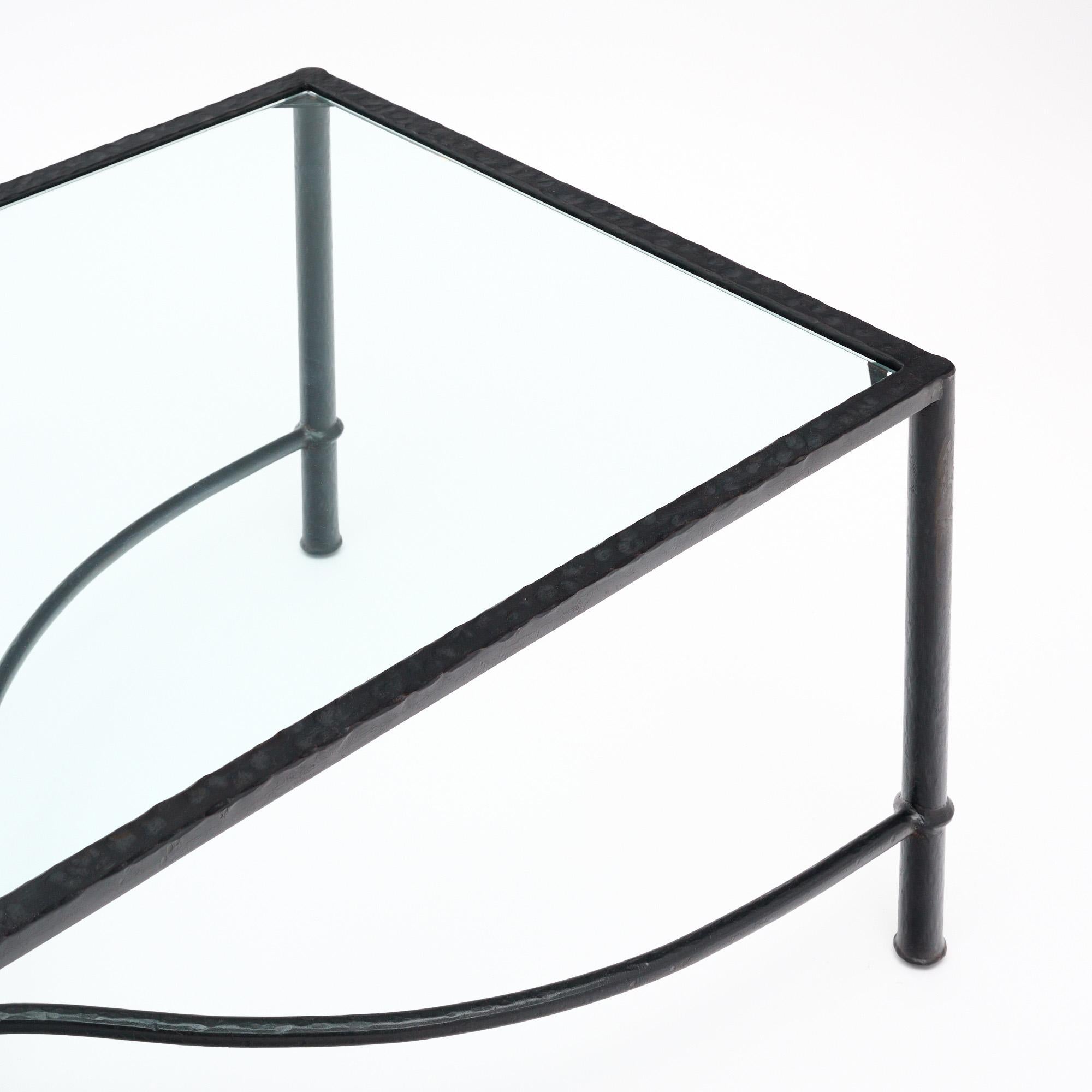 Giacometti Stil Italienisch Eisen Couchtisch (Französisch) im Angebot