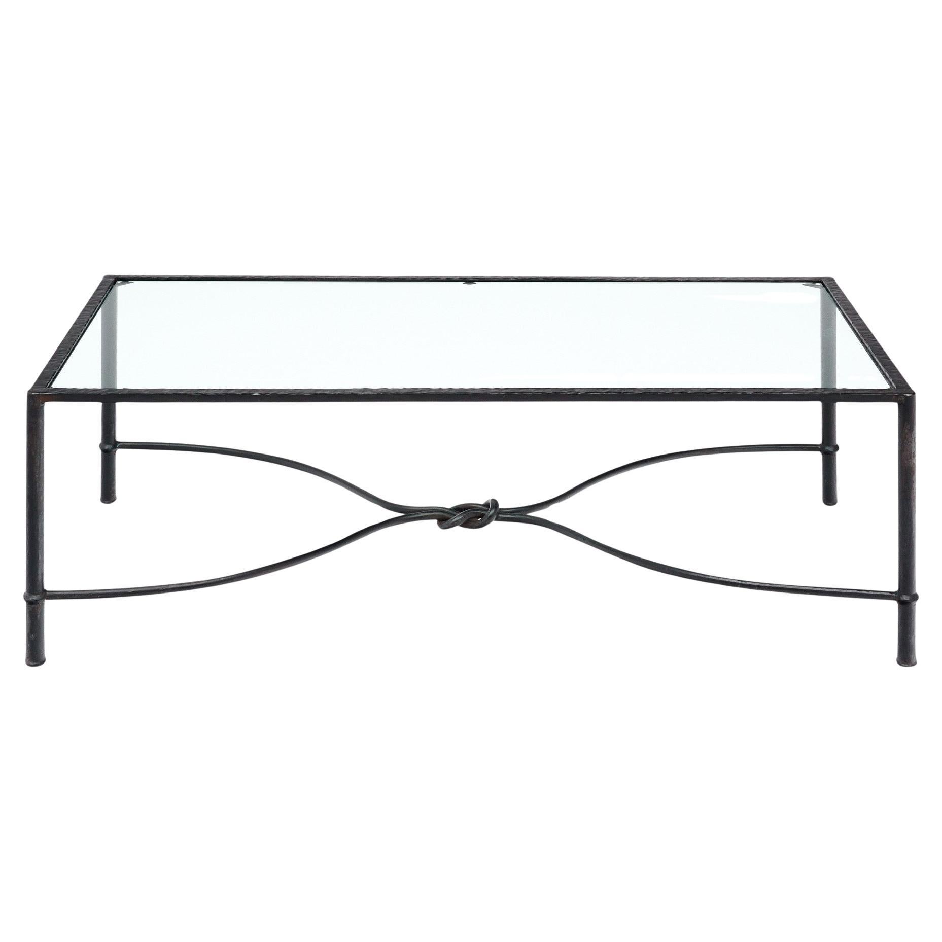 Giacometti Stil Italienisch Eisen Couchtisch im Angebot