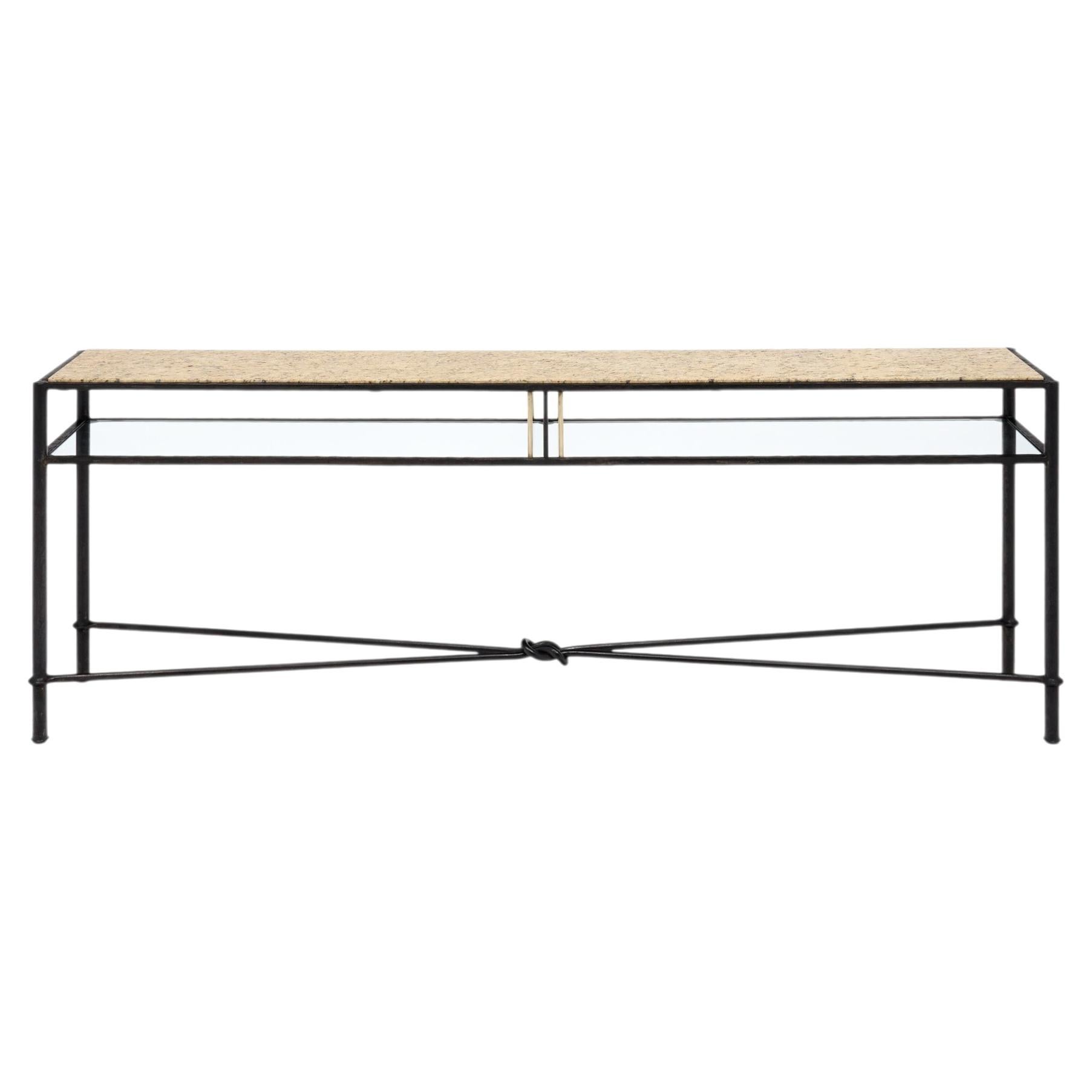 Giacometti Style, Italian Modernist Console Table, Circa 1970