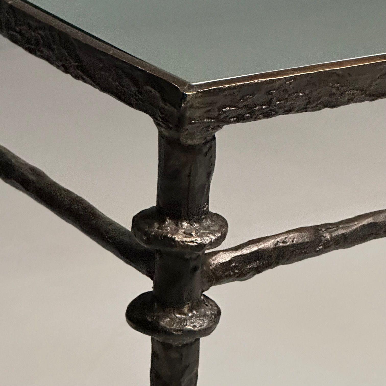 Giacometti Style, Mid-Century Modern, Console Table, Horse, Dog, Tree Motif For Sale 4