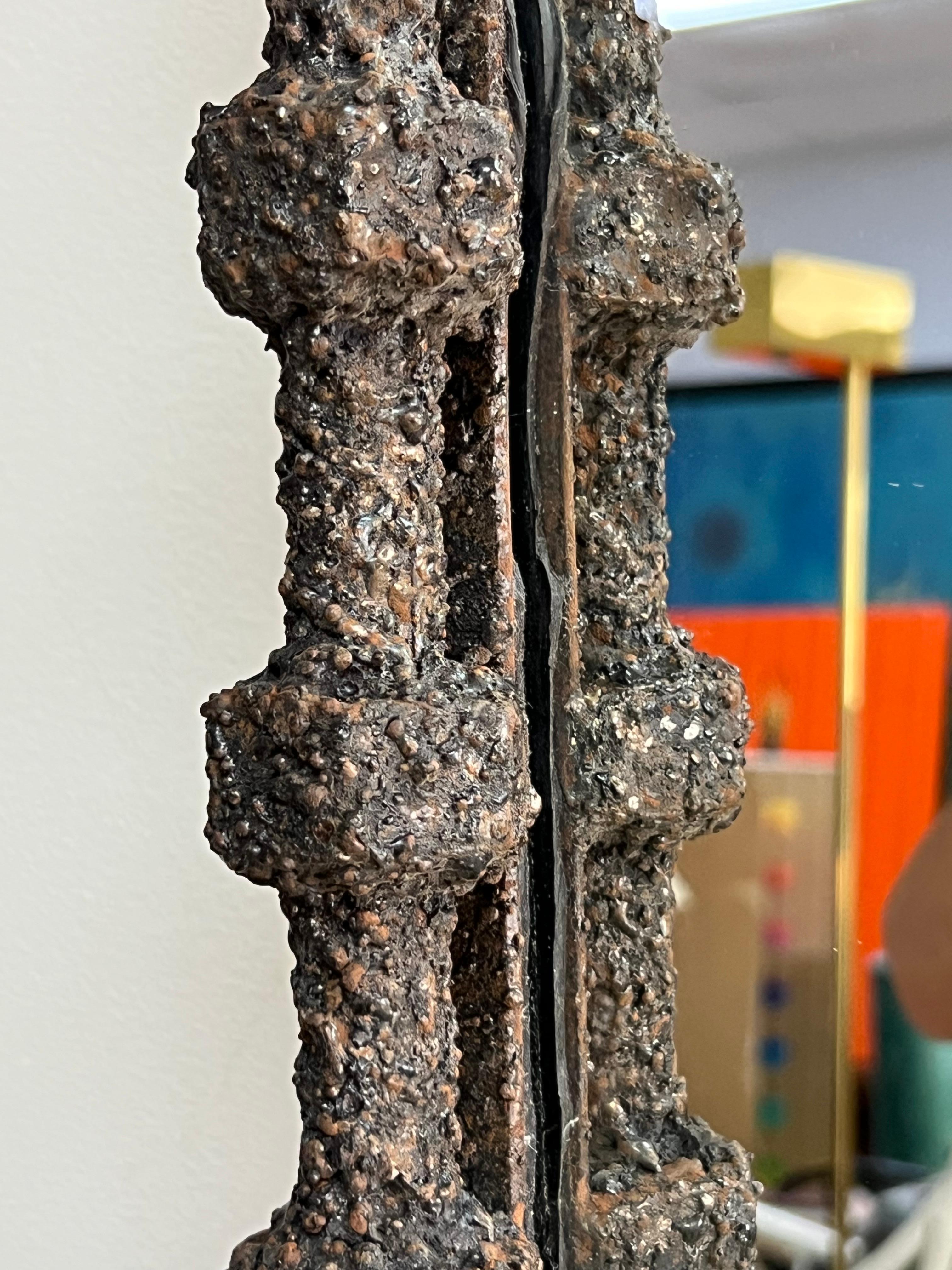 Specchio in stile Giacometti di Jean Louis Chavin 1960 In condizioni buone in vendita a Miami, FL