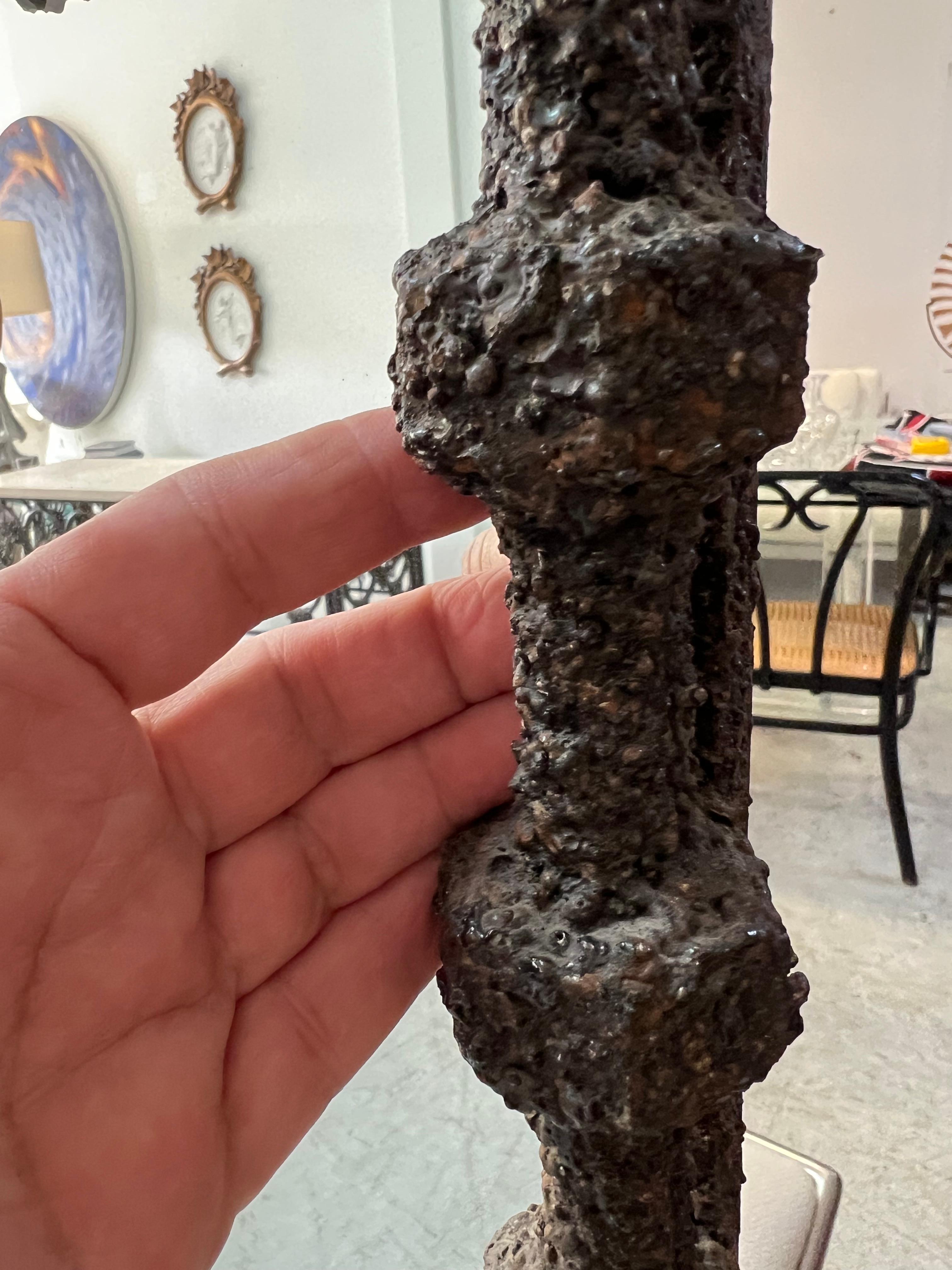Acciaio Specchio in stile Giacometti di Jean Louis Chavin 1960 in vendita