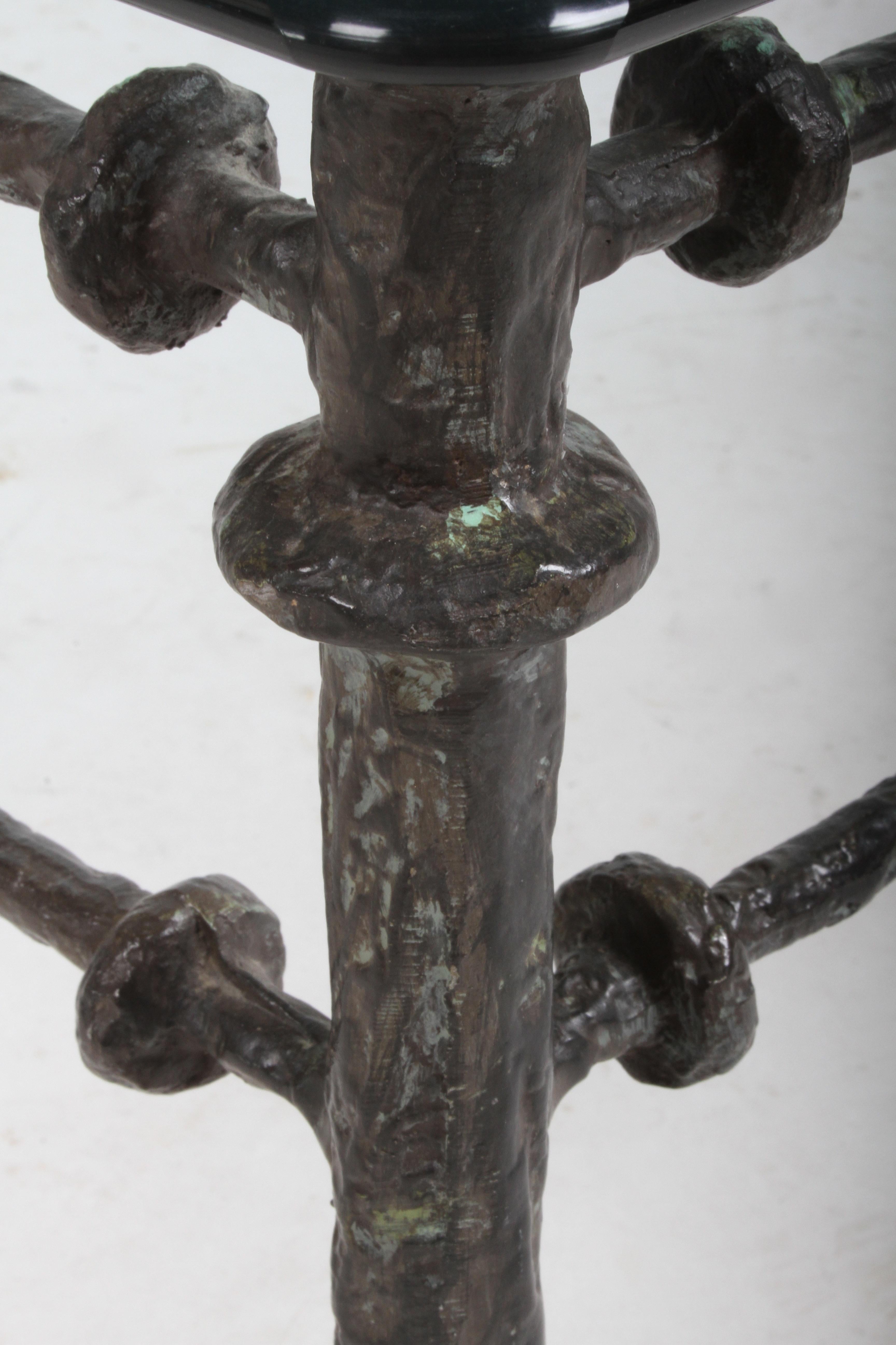 Giacometti Style Patinated Metal Coffee Table 1