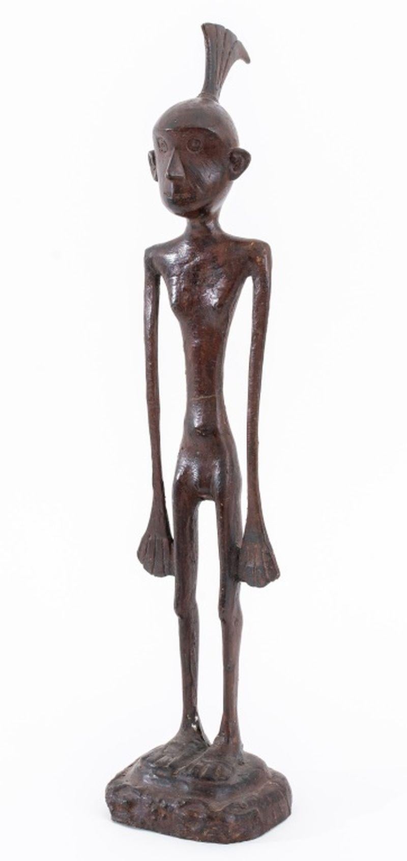 XX secolo Figure di nudo in metallo patinato in stile Giacometti, Pr in vendita