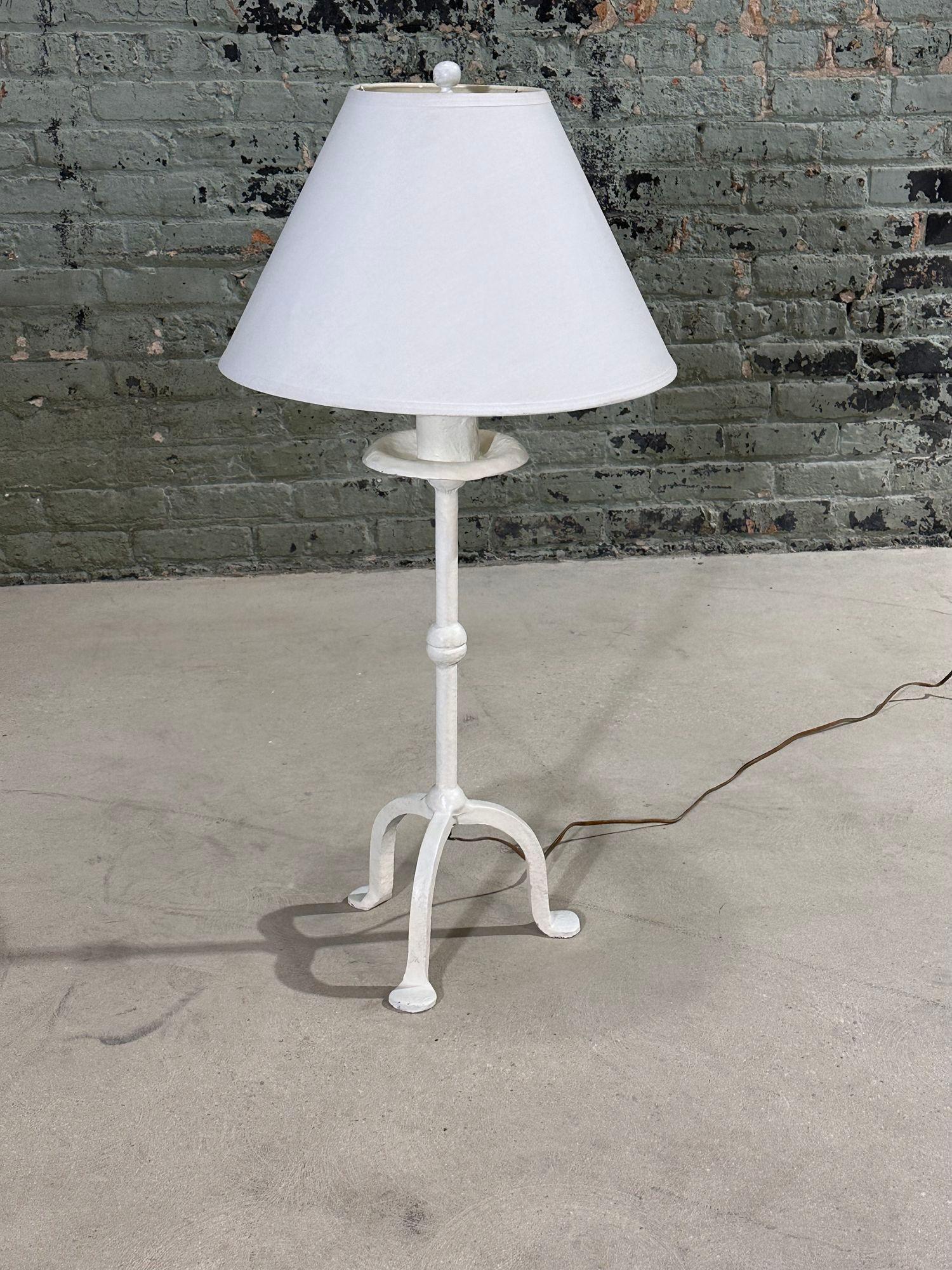 Giacometti Style Plaster Table Lamp, 1960. Giacometti style lamp is made of plaster over iron. Original
FREE shipping anywhere in the United States.