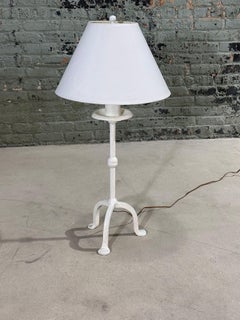 Giacometti Style Plaster Table Lamp, 1960