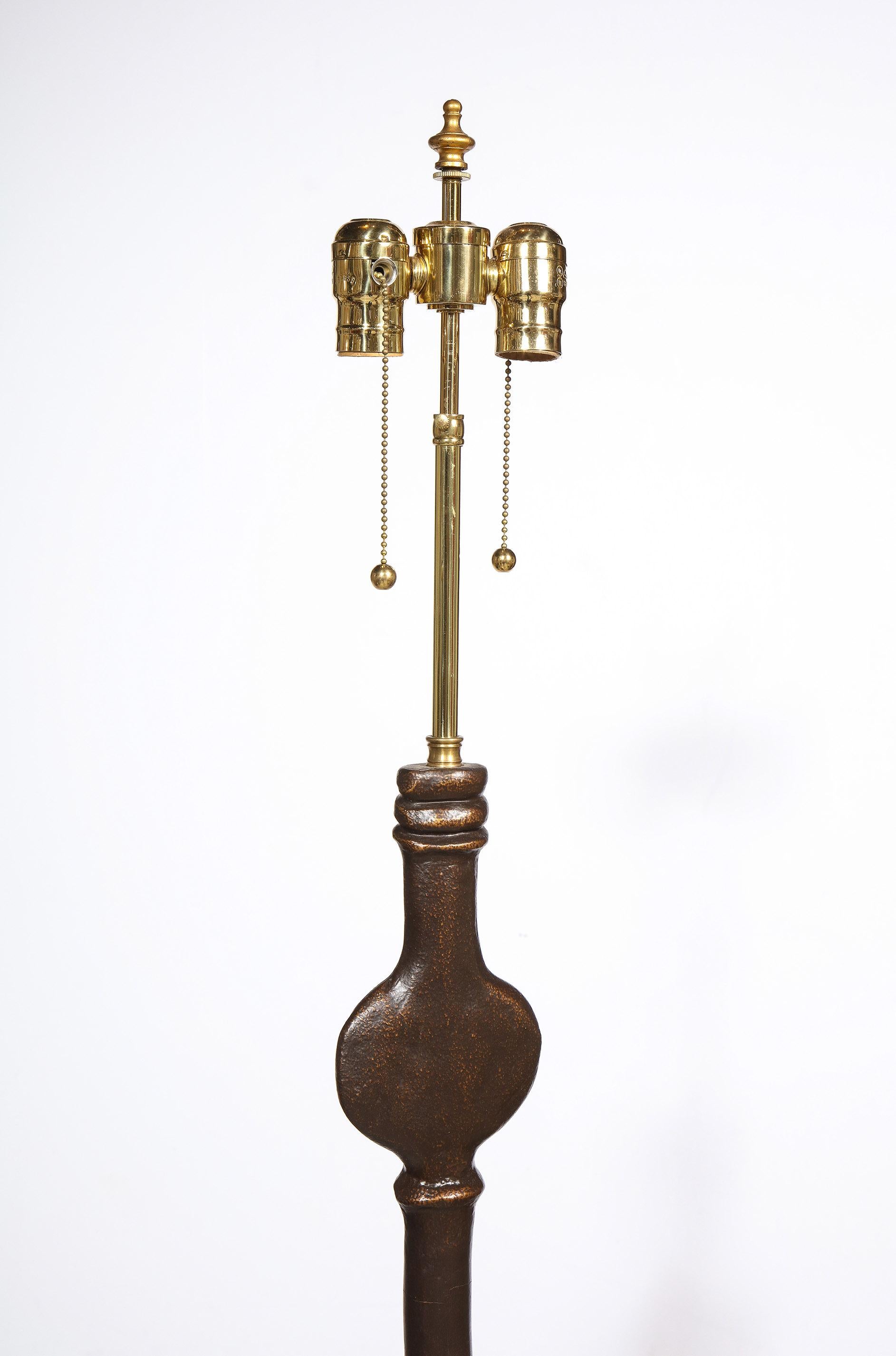 20th Century Giacometti Style Resin Floor Lamp - TO BE GILDED