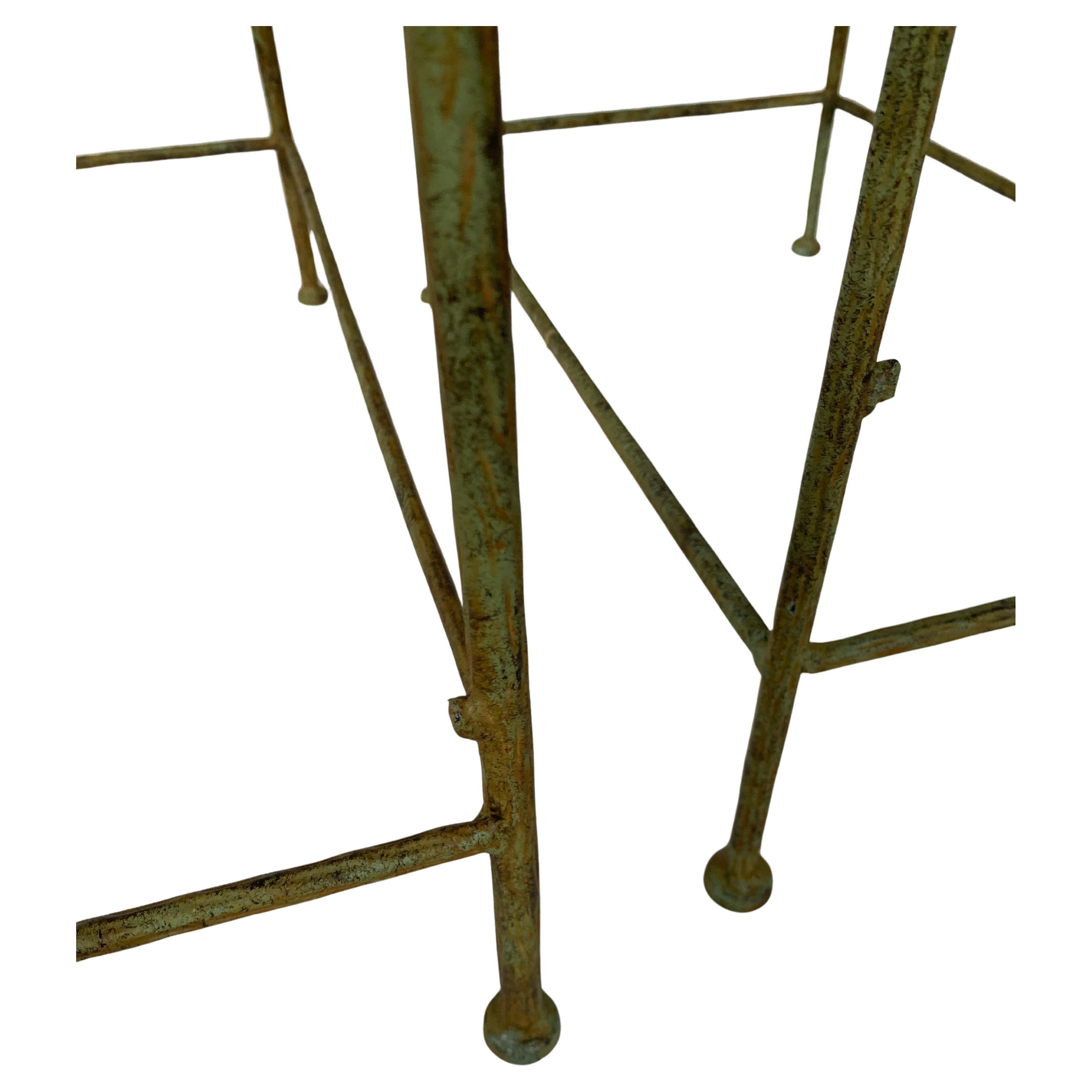 Giacometti Style Sculptural Faux Bois Accent Tables, Set of 3 For Sale 2