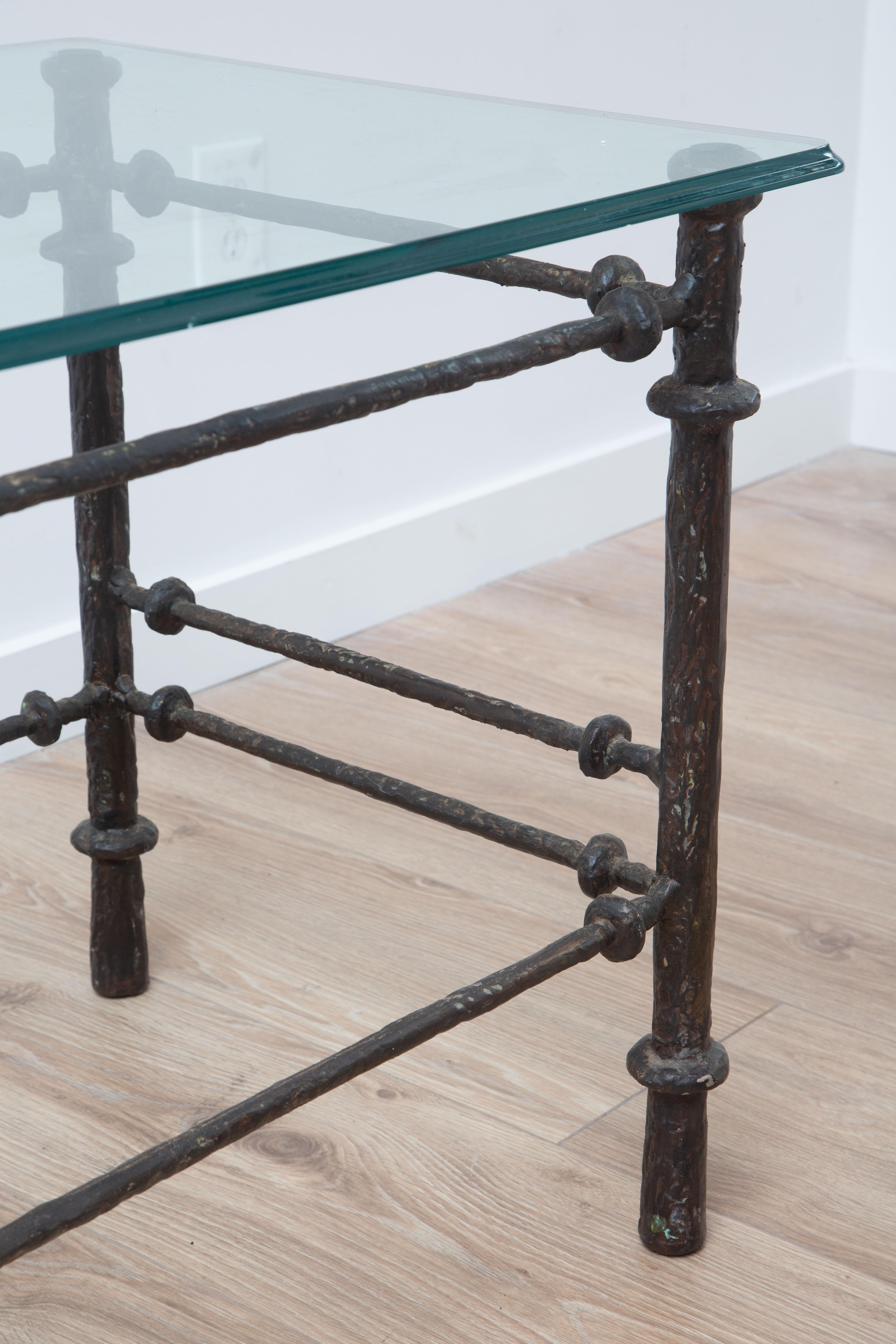 20th Century Giacometti Style Side Table, USA 1980