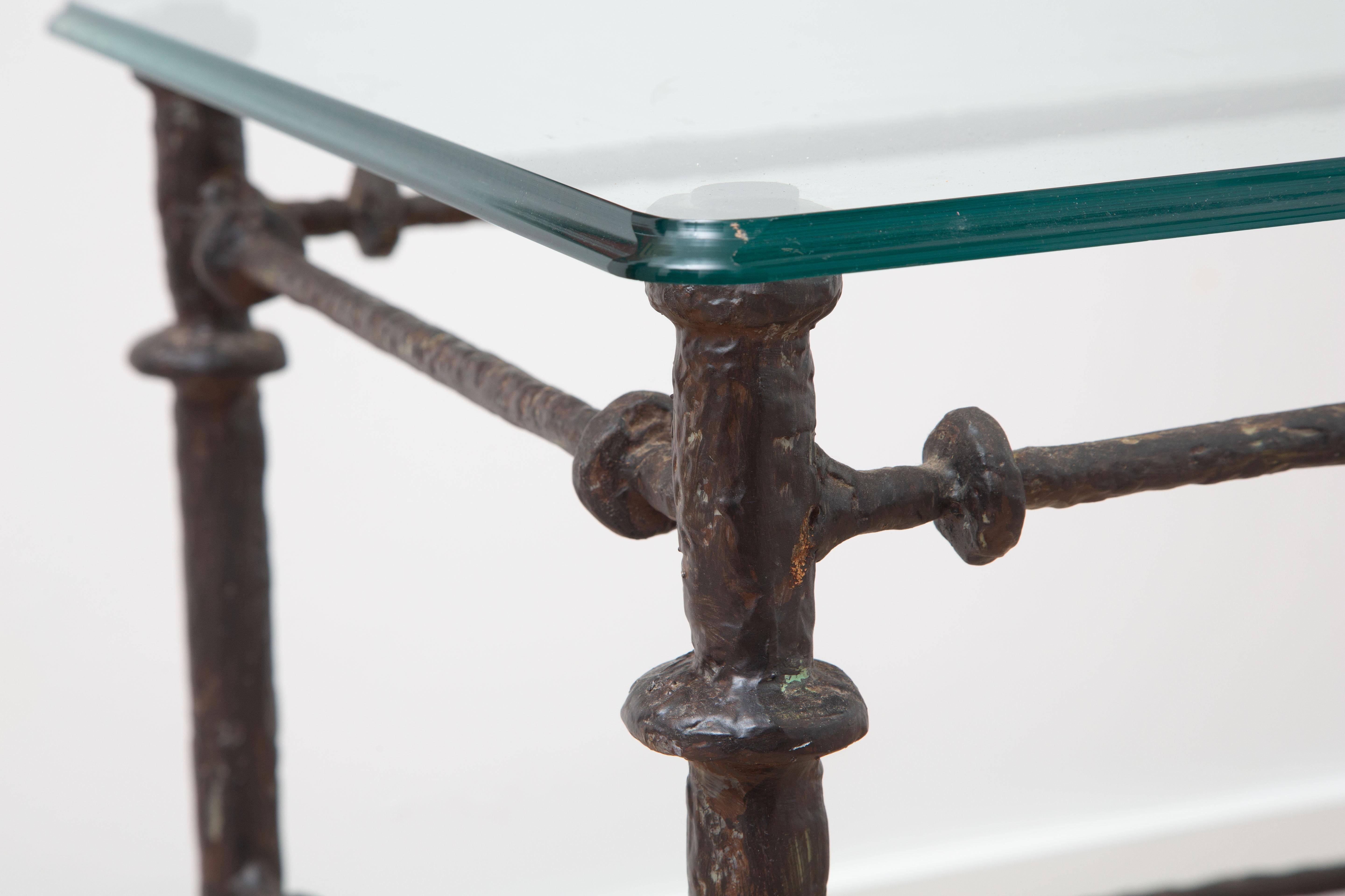 Giacometti Style Side Table, USA 1980 1